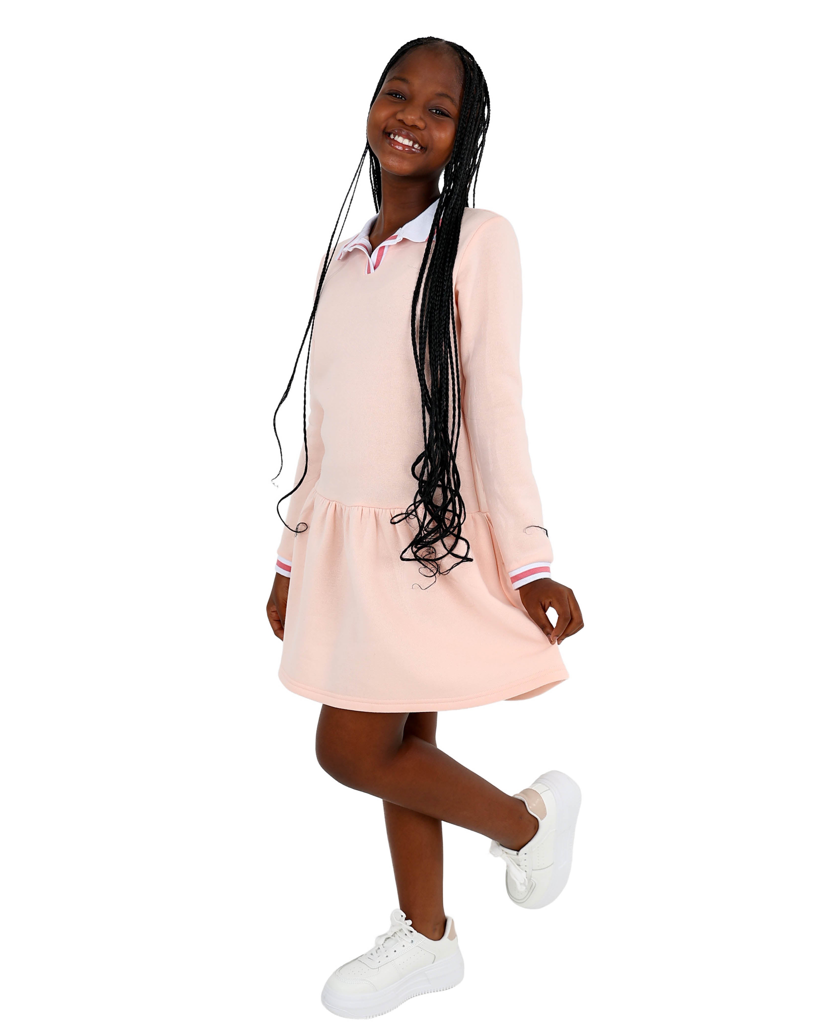 Long Sleeve Collared Dress