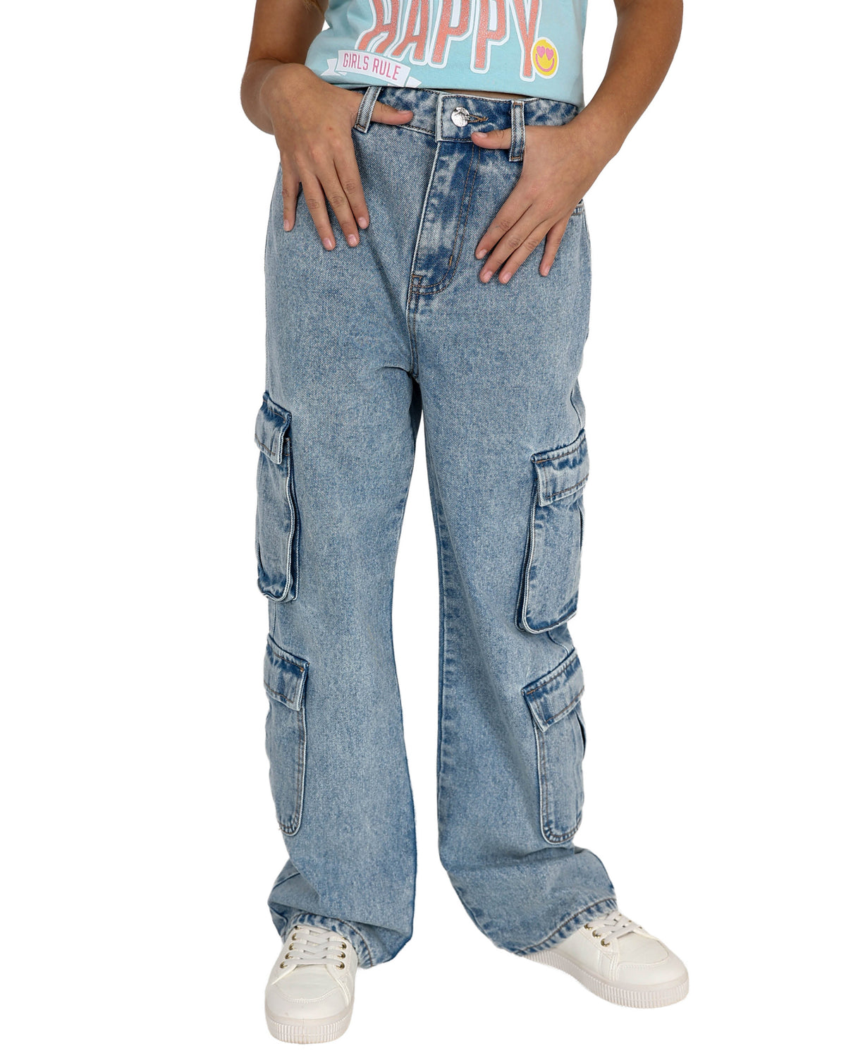 Dark Indigo Cargo Jeans