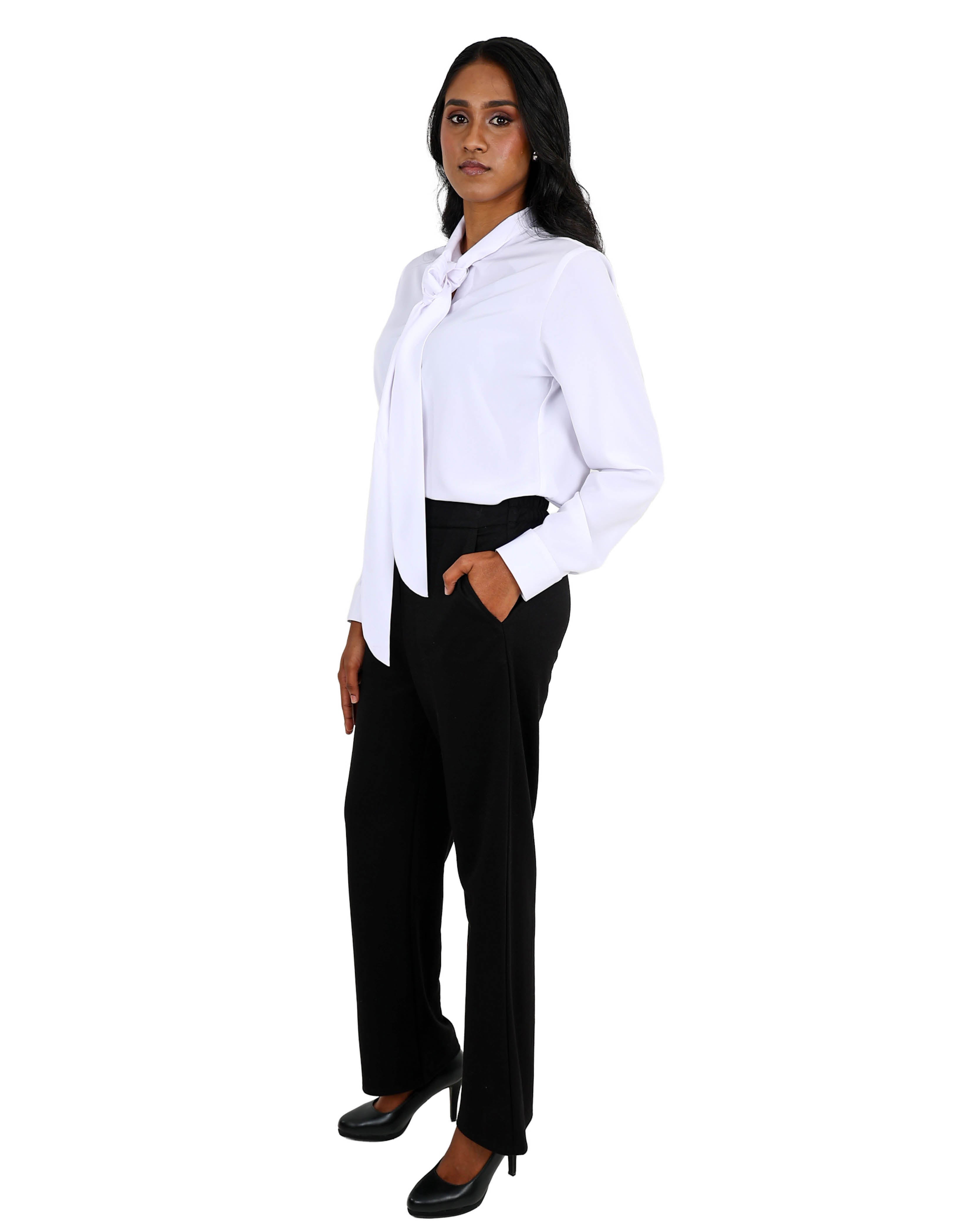 Elasticated Straight Leg Formal Pants