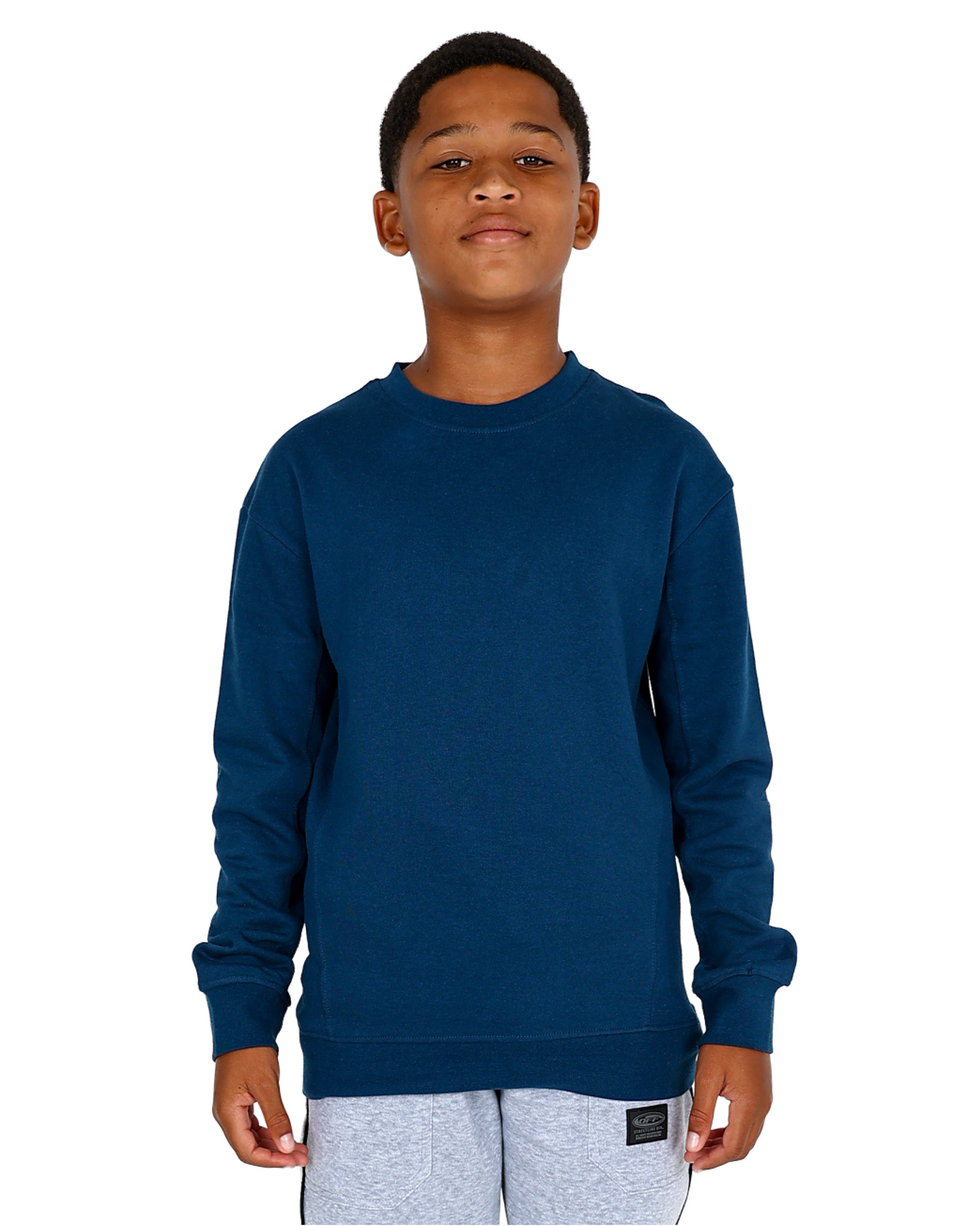 Blue Brushed Fleece Sweatshirt