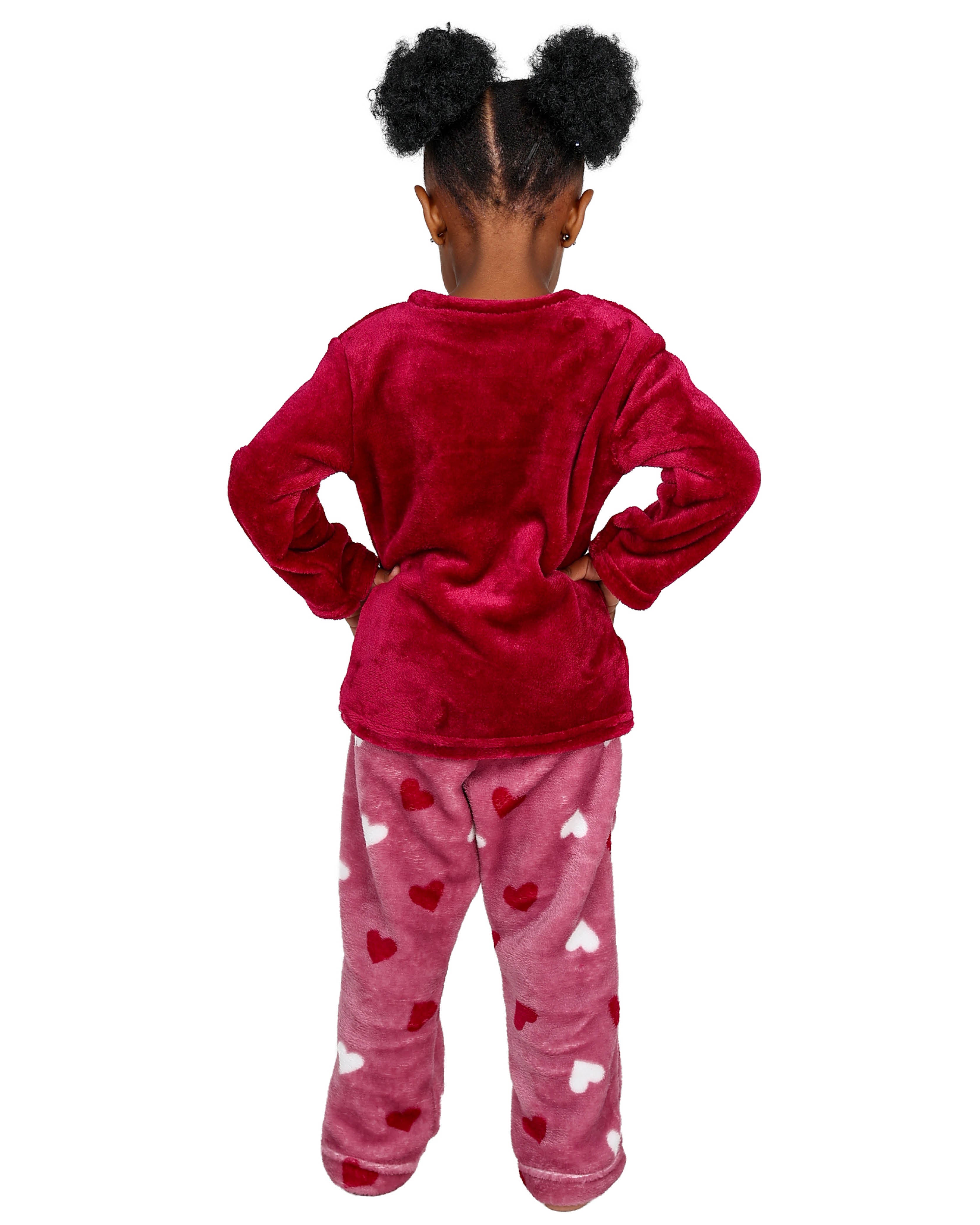 BBE PJ WINTER MULTIHEARTS PINK
