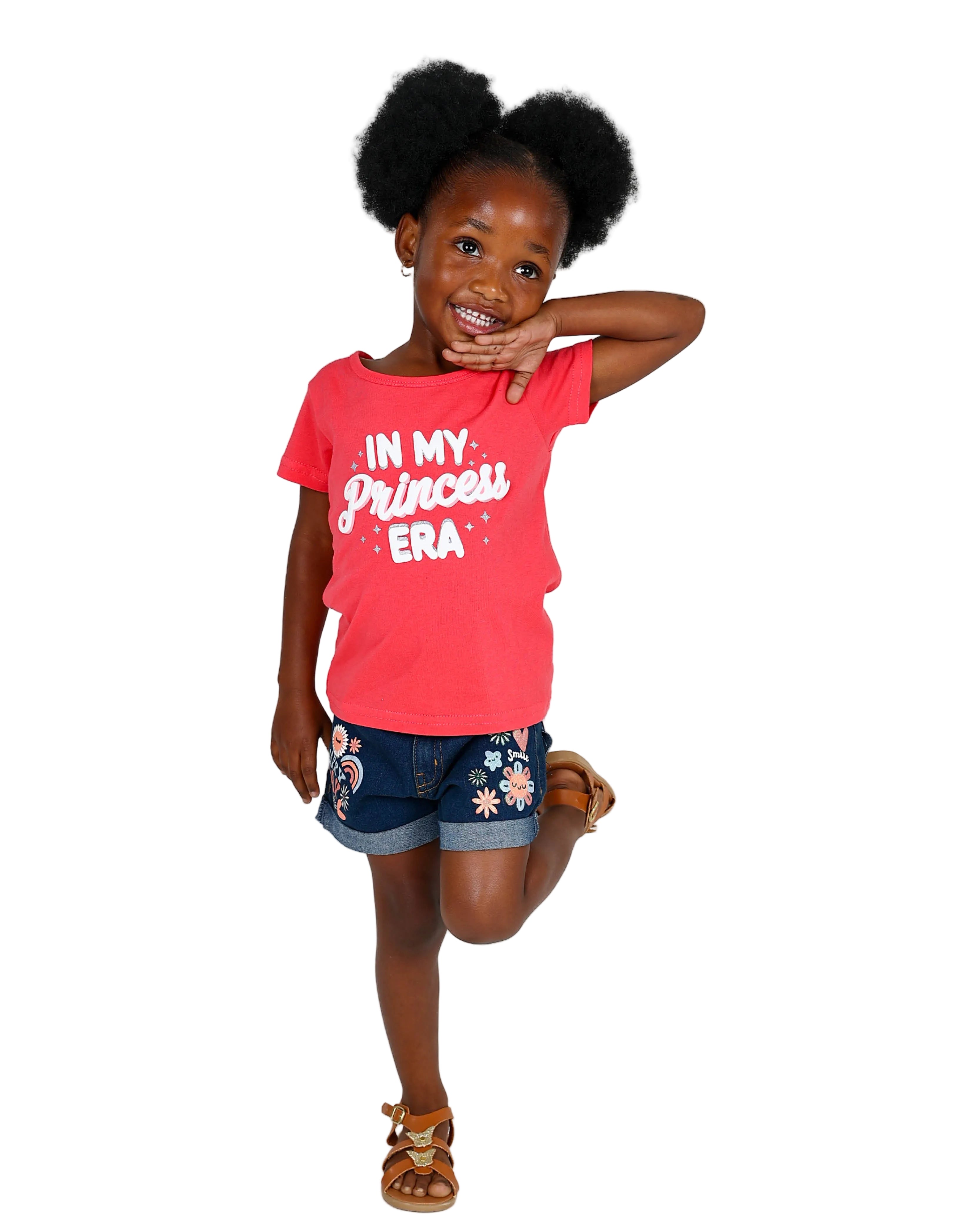 Short Sleeve In My Princess Era Graphic Print T-Shirt