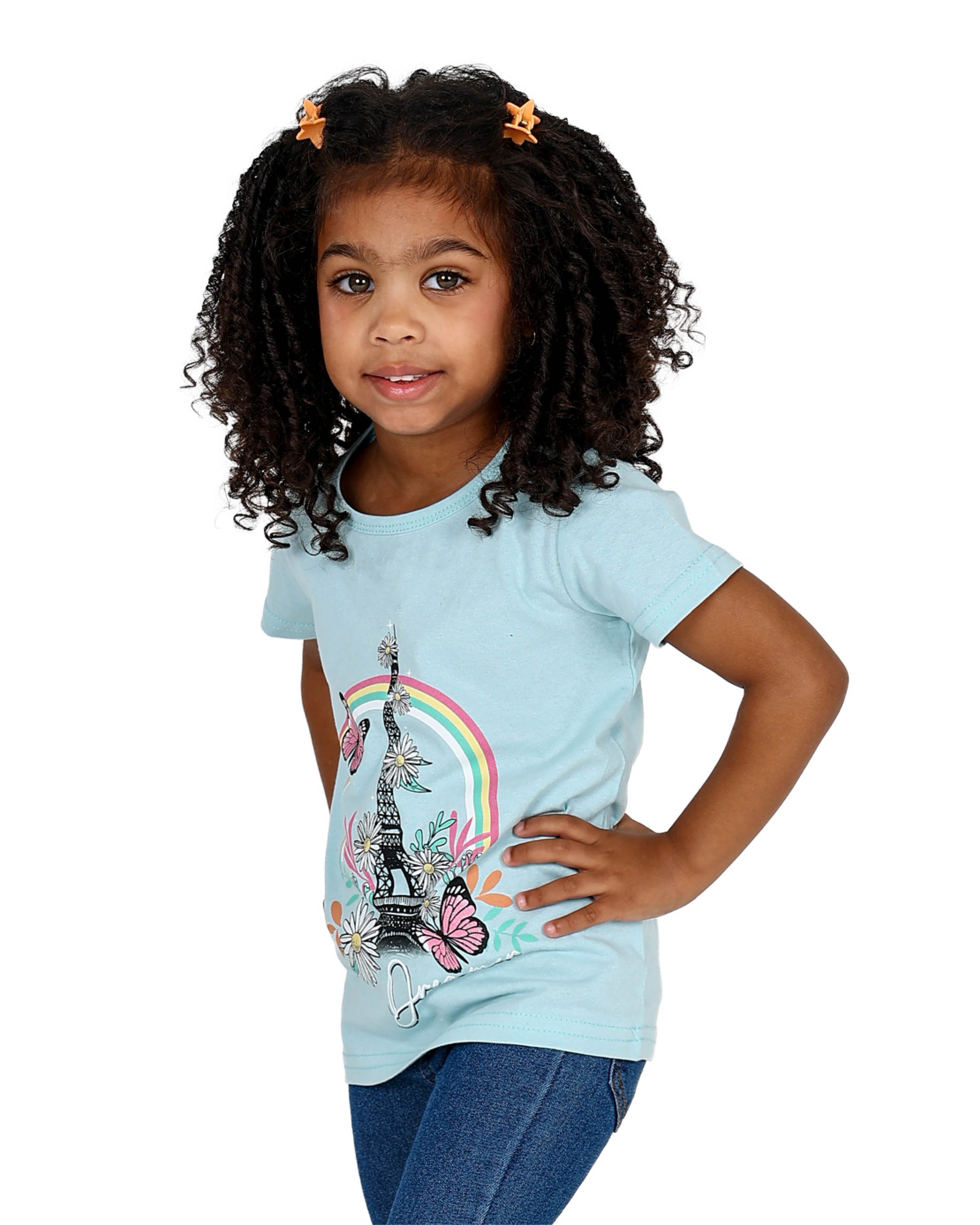 Short Sleeve Eifel Tower Graphic T-Shirt