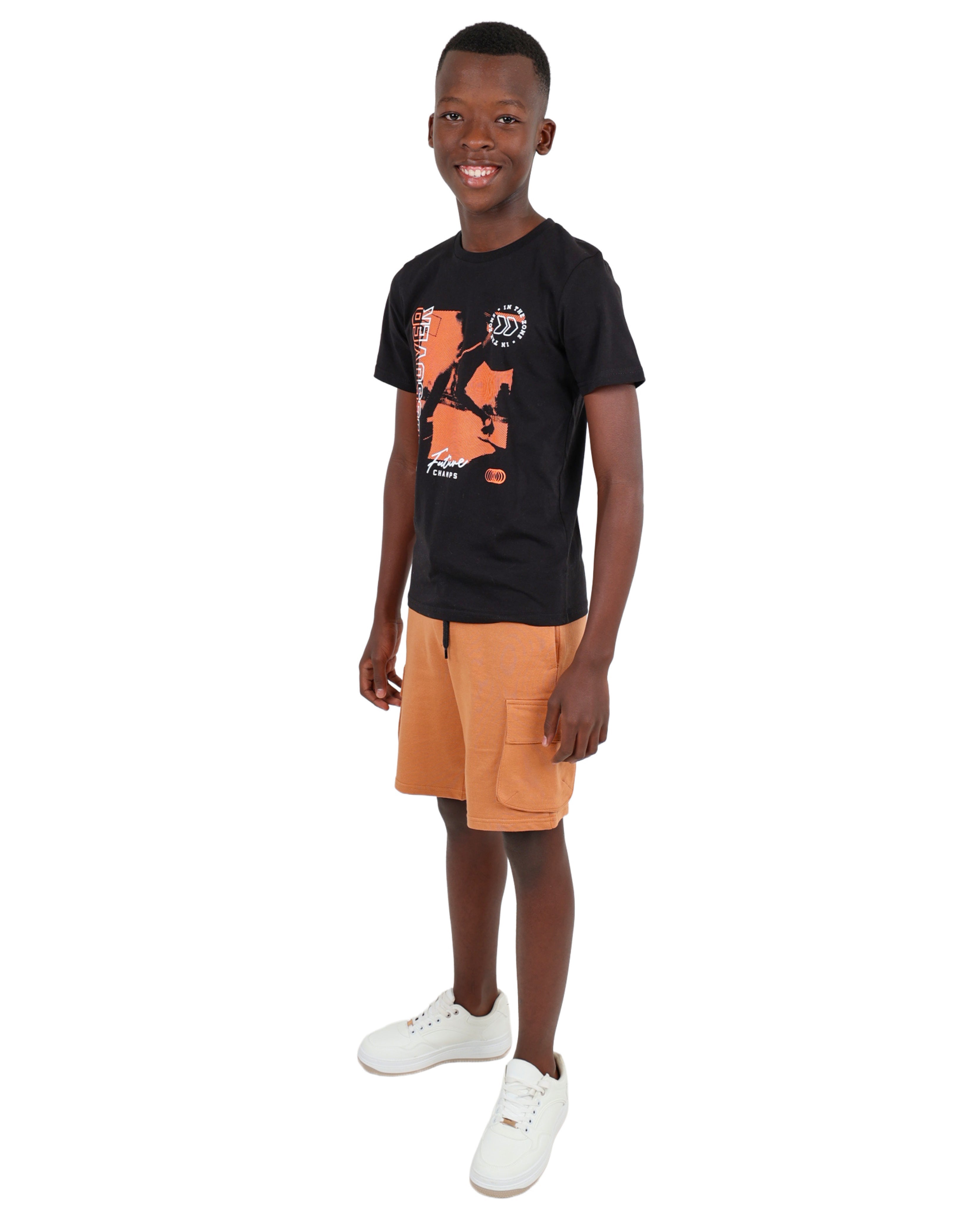 Knit Cargo Shorts