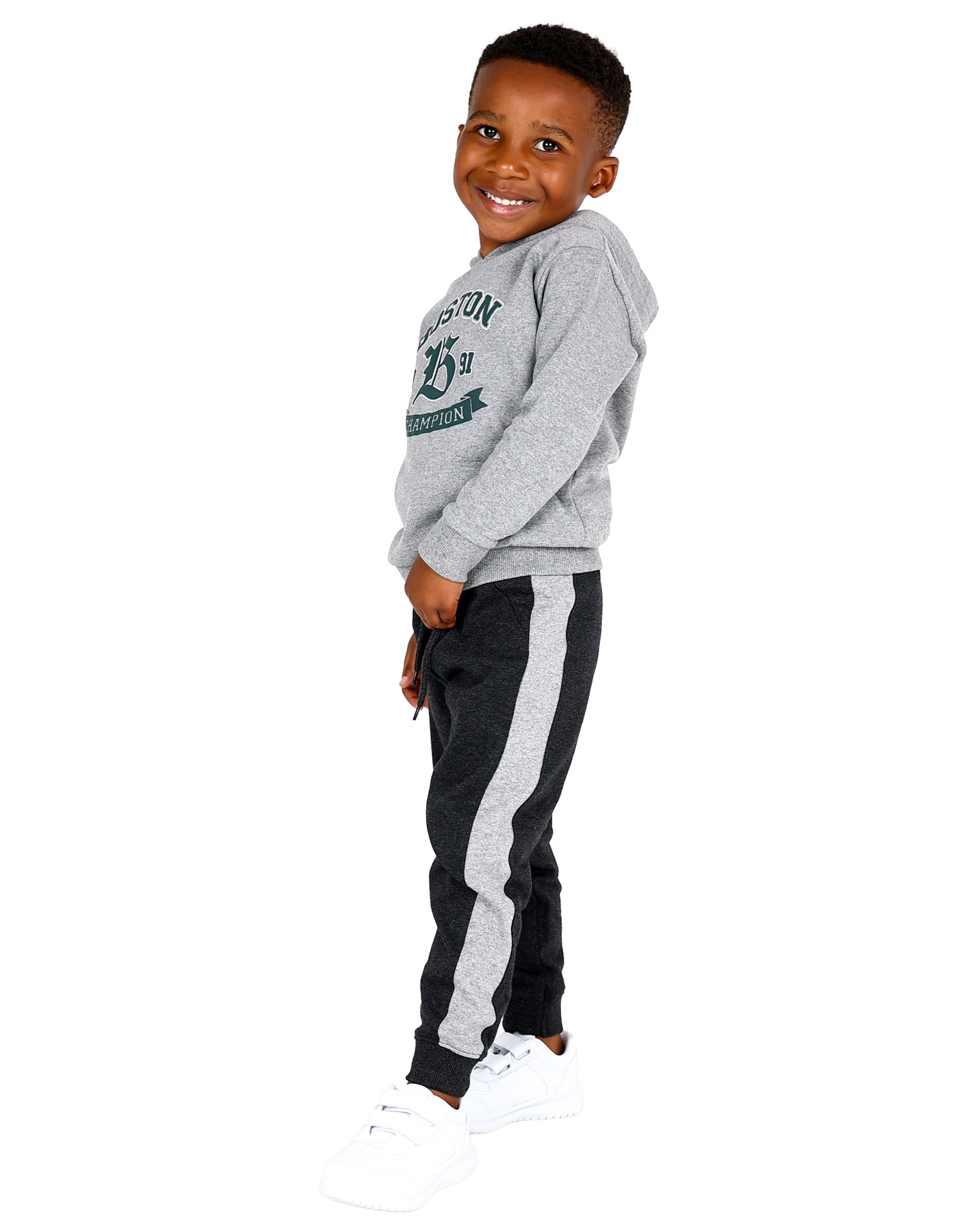 2 Pack Black & Grey Trackpants