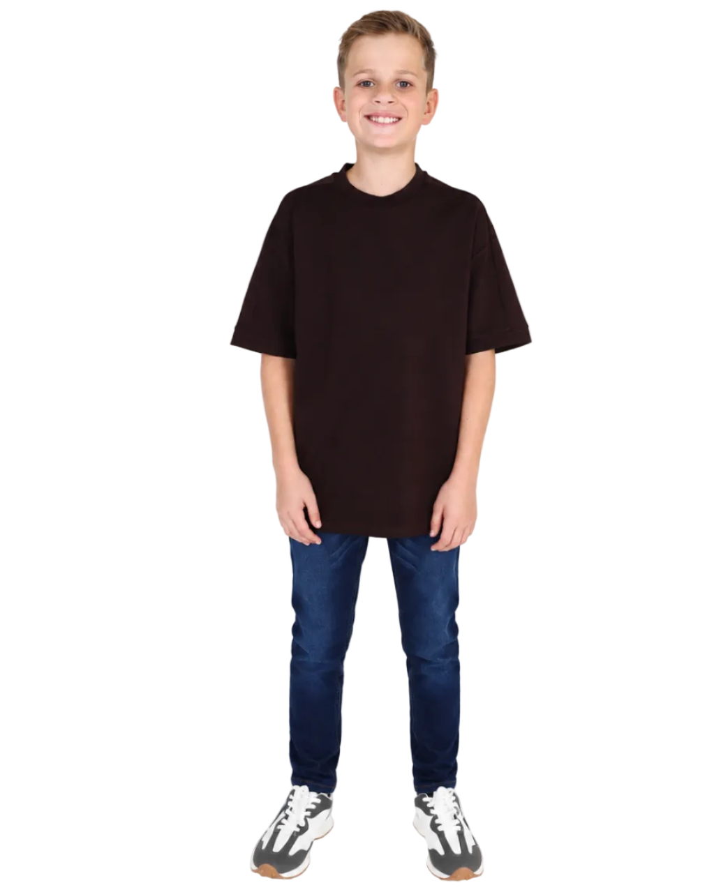 Short Sleeve Chocolate Oversized T-Shirt