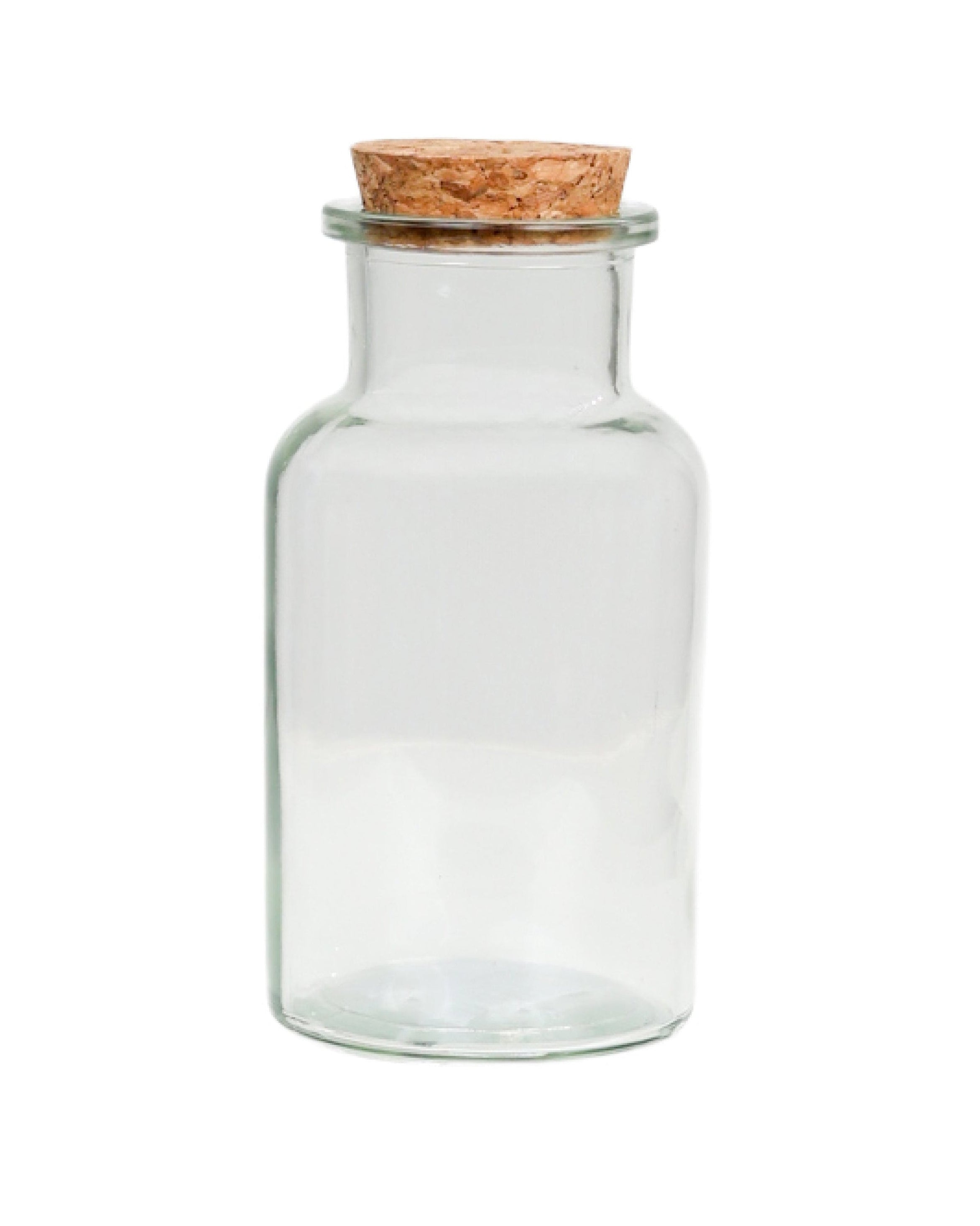 Corked With Glass Bottle or Vase 13cm