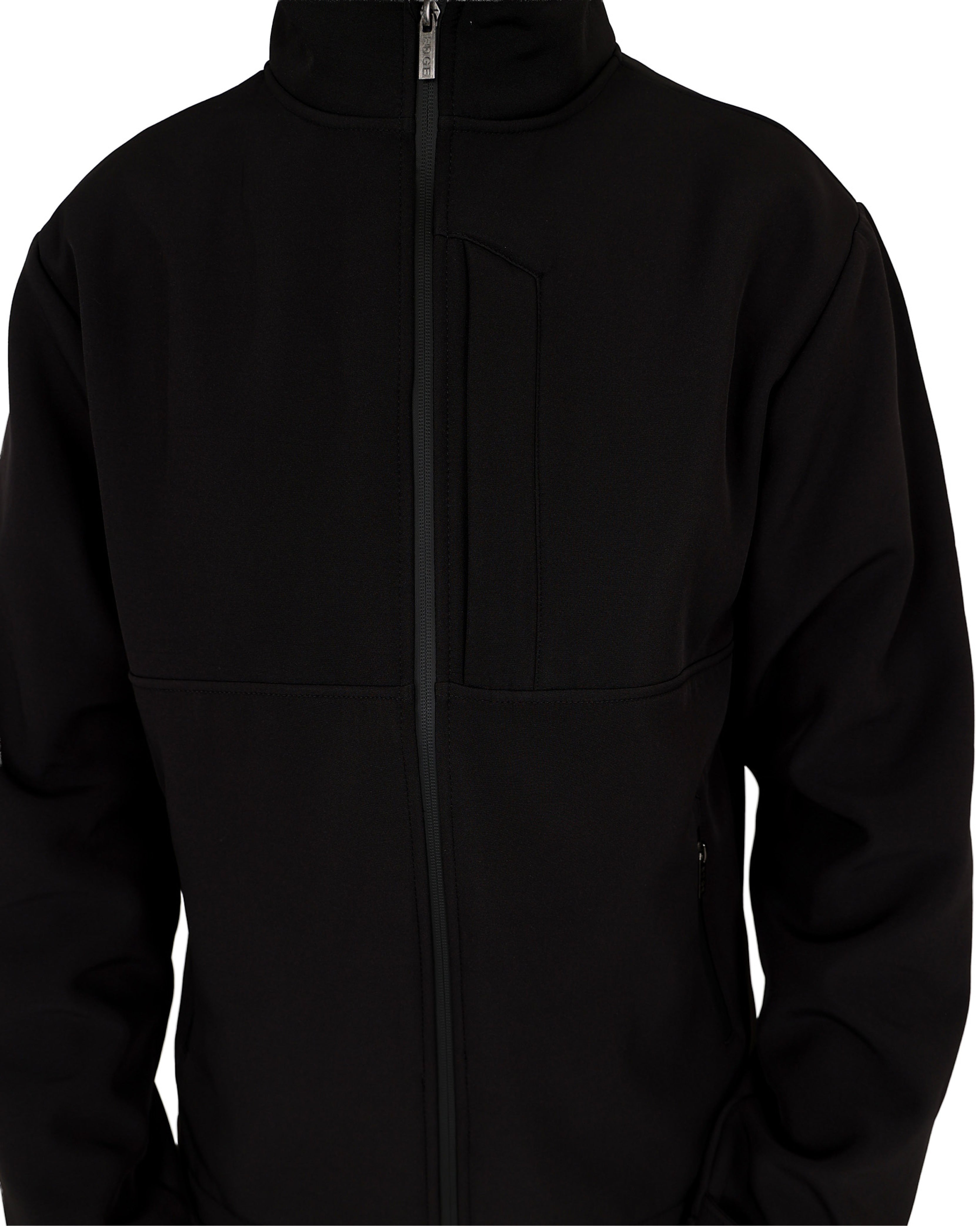 Black Bonded Fleece Softshell Jacket