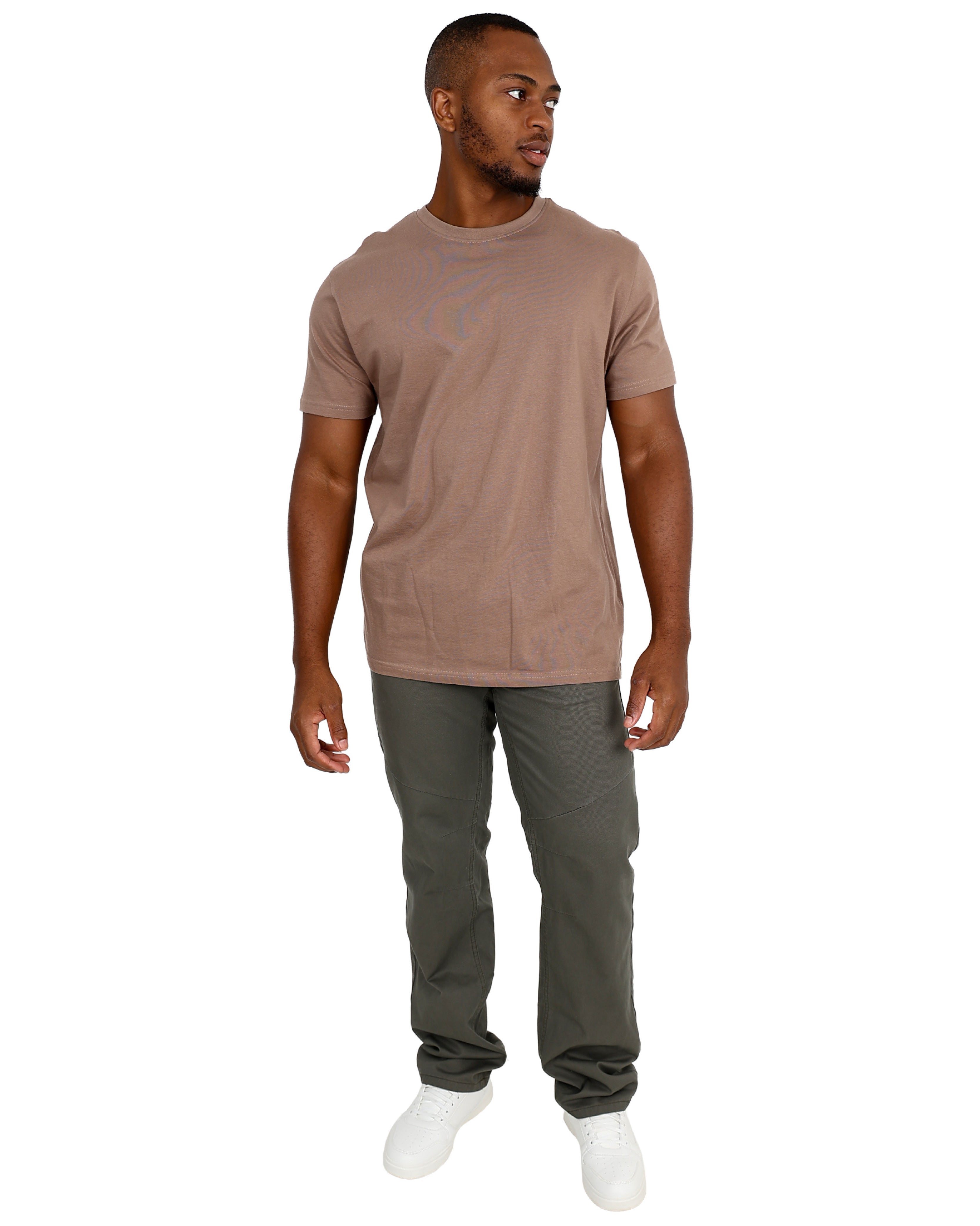 Straight Leg Olive Casual Cotton Pant