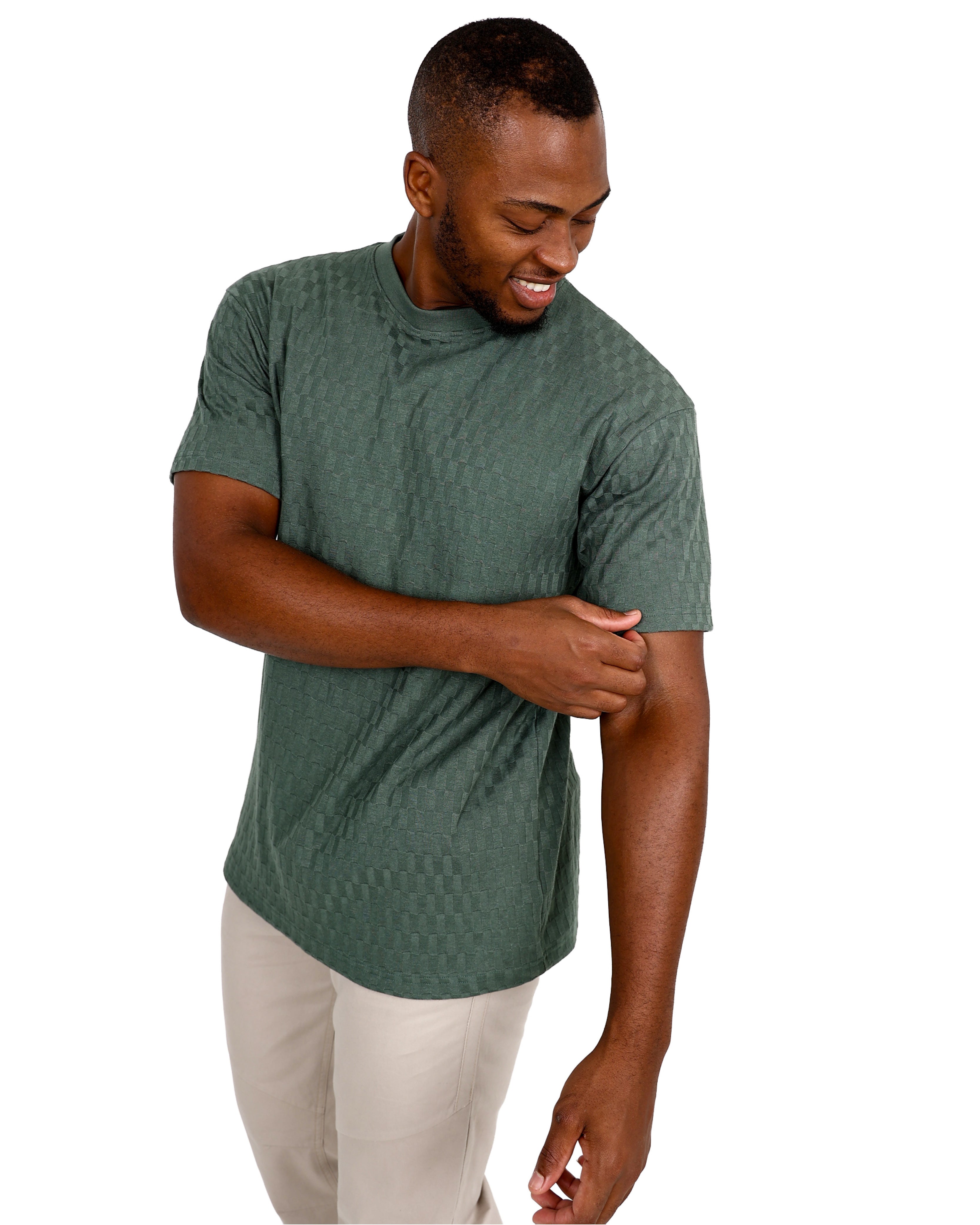 Short Sleeve Fatigue Jacquard T-Shirt