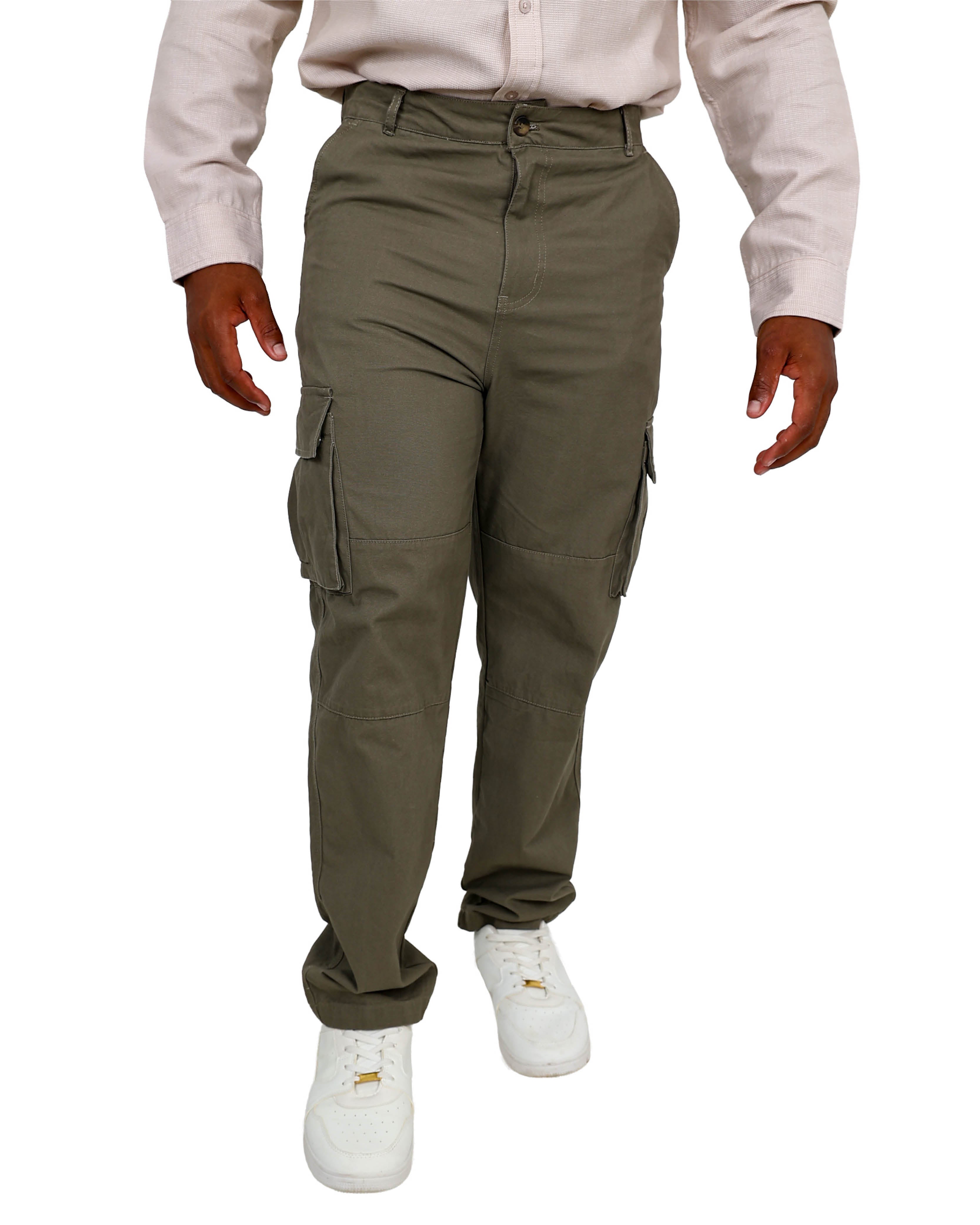 Straight Fit Fatigue Stretch Cargo Pants
