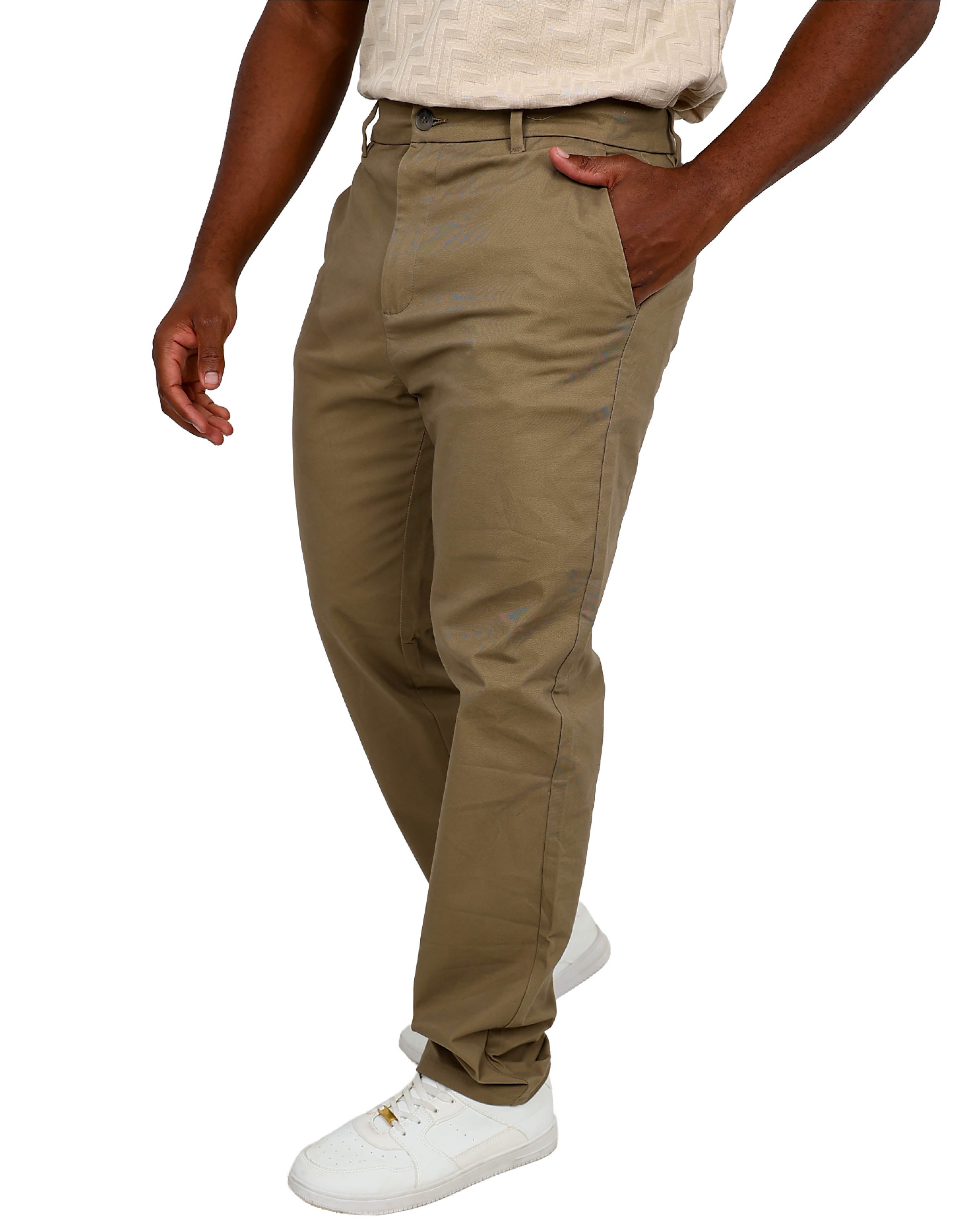 Straight Leg Khaki Stretch Chino