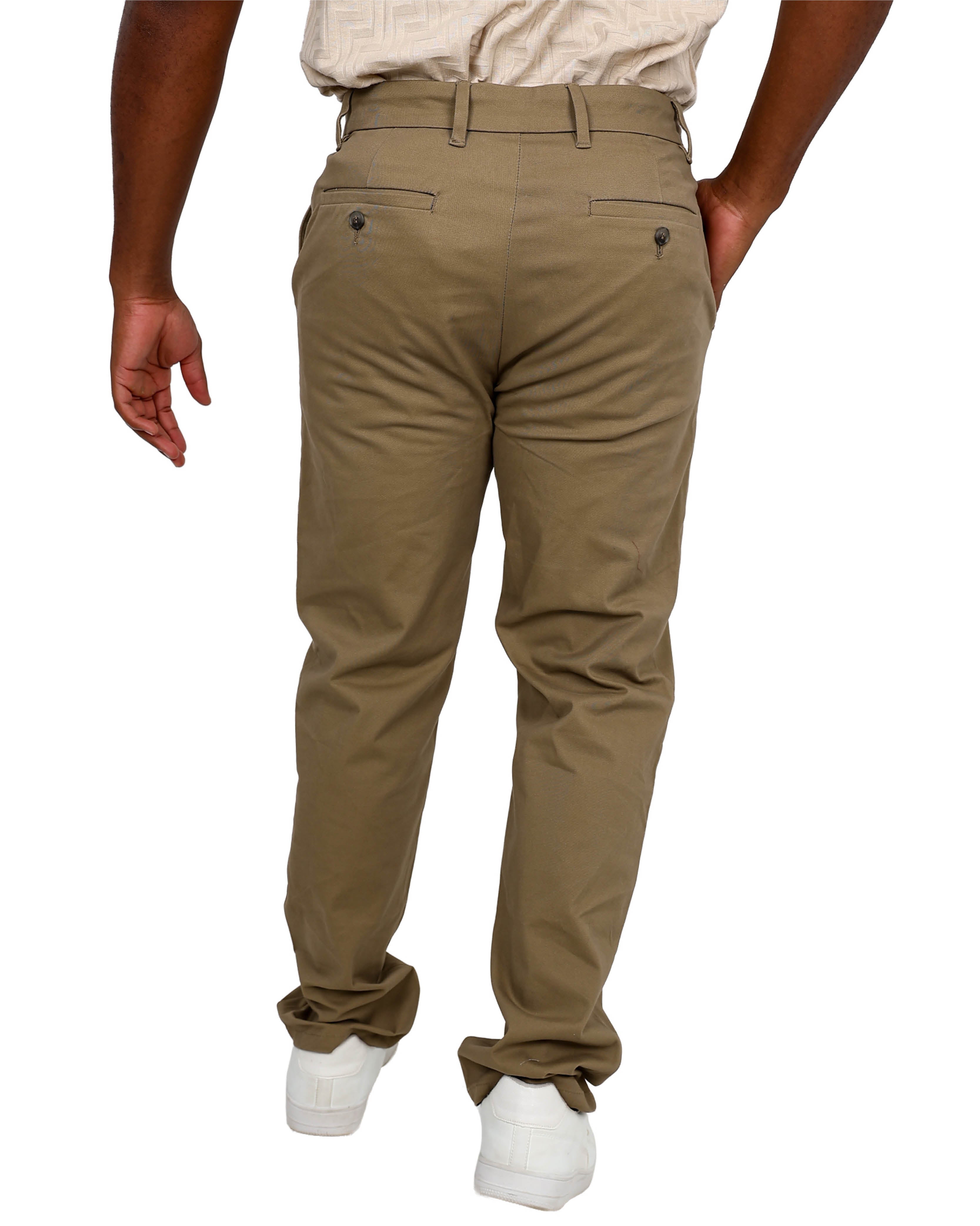 Straight Leg Khaki Stretch Chino