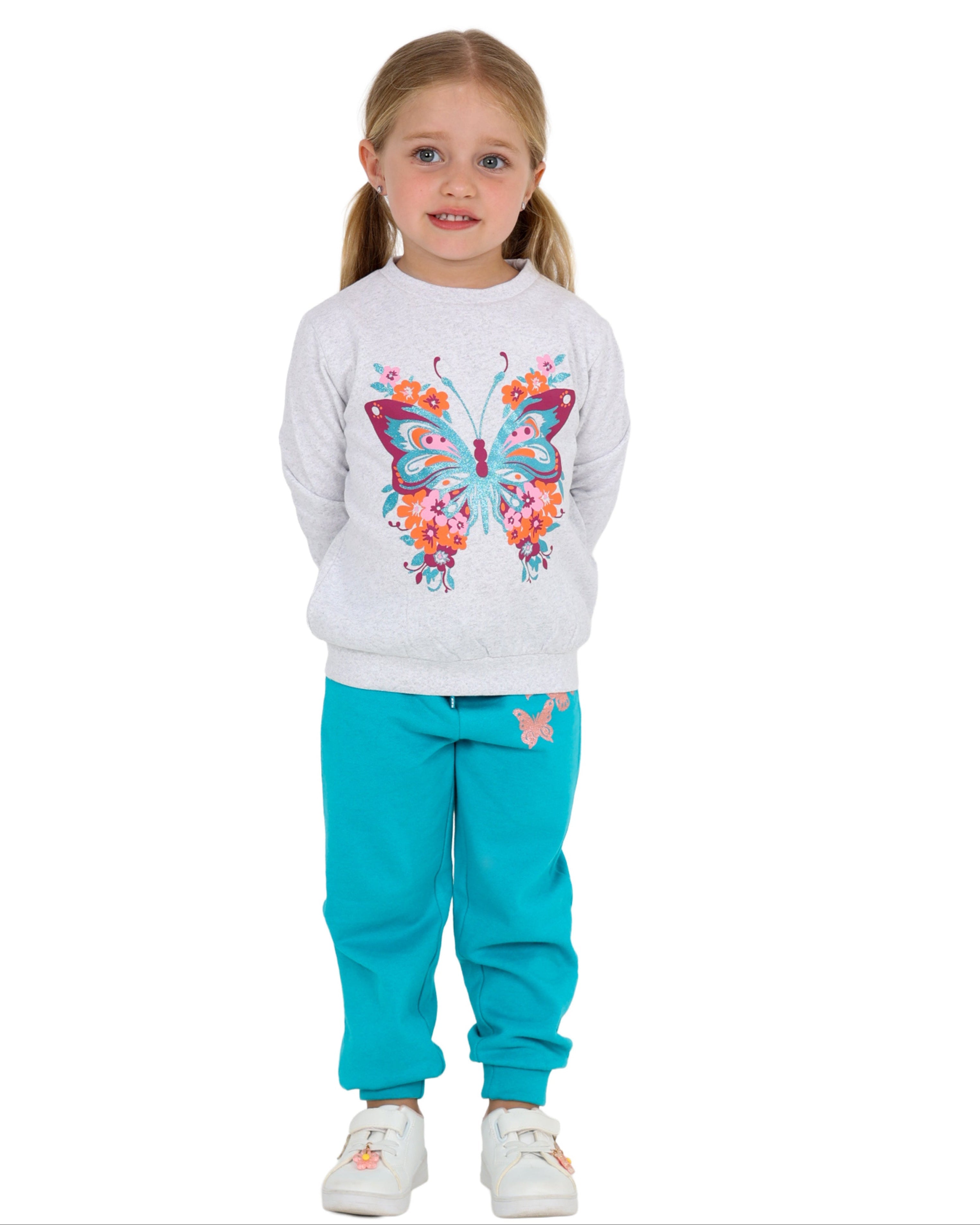 Butterfly Turquoise & Grey Tracksuit