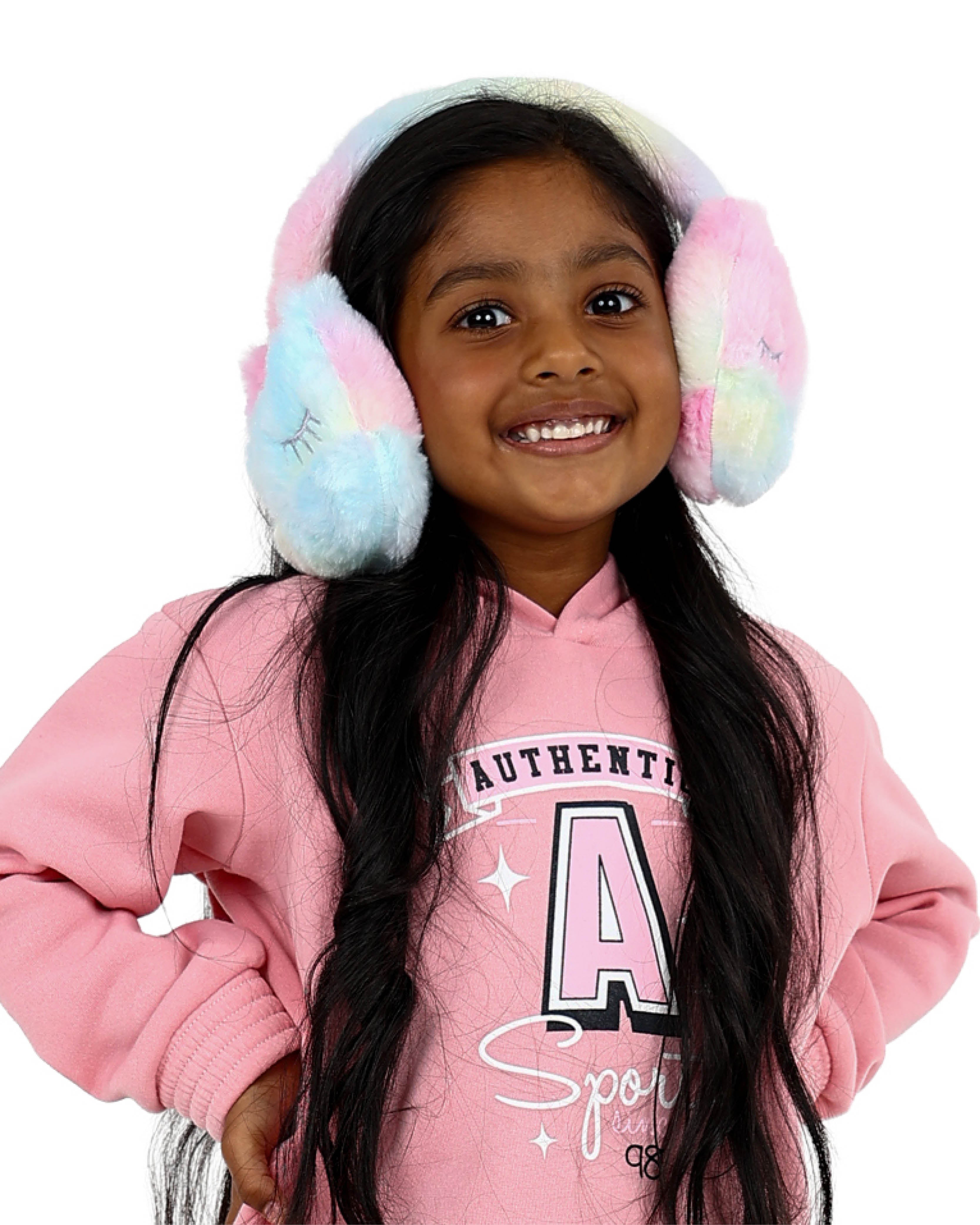 Rainbow Plush Cat Earmuff