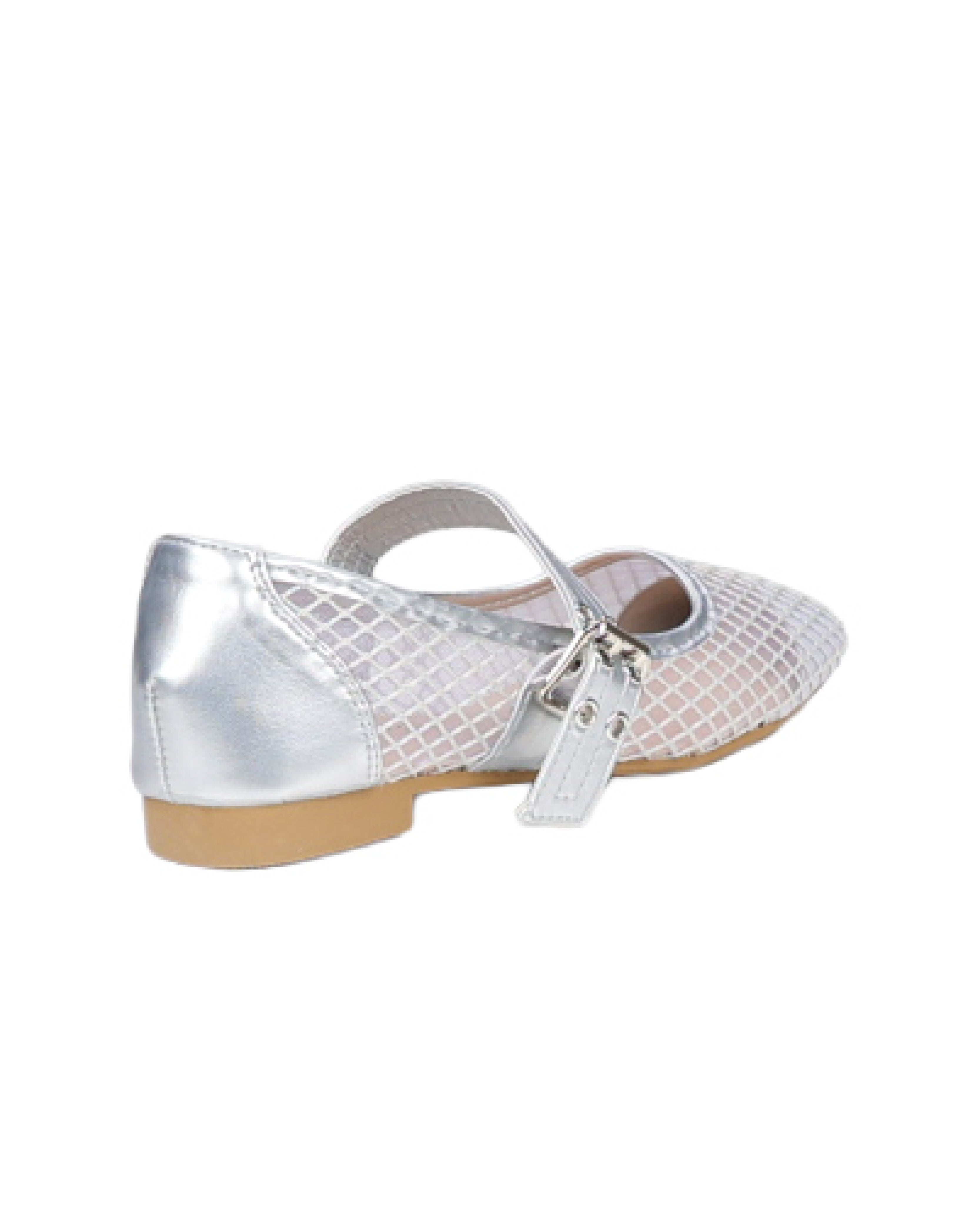 Girls Diamond Mesh Formal Pumps