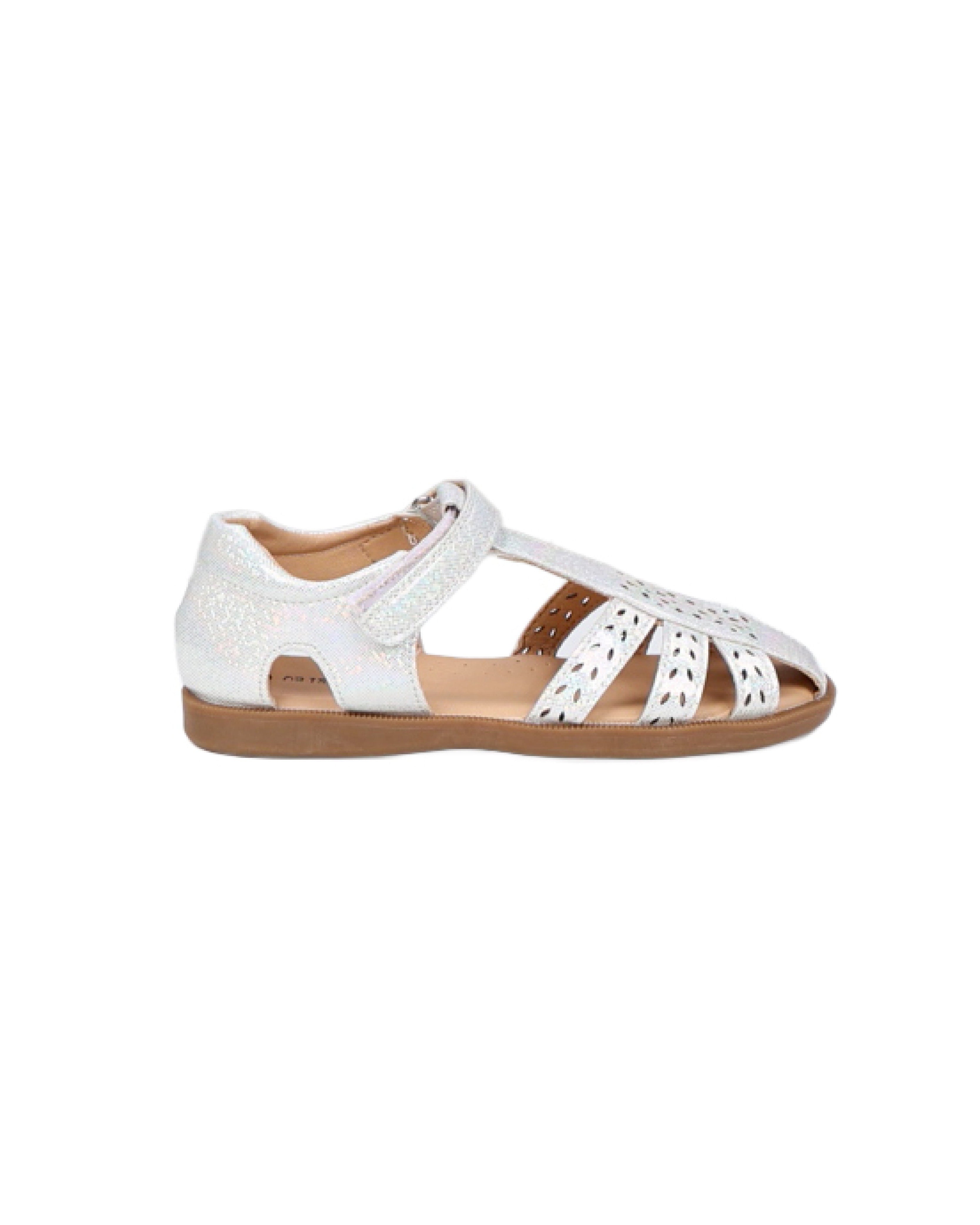 Girls Laser Cut Detail Fisherman Sandal