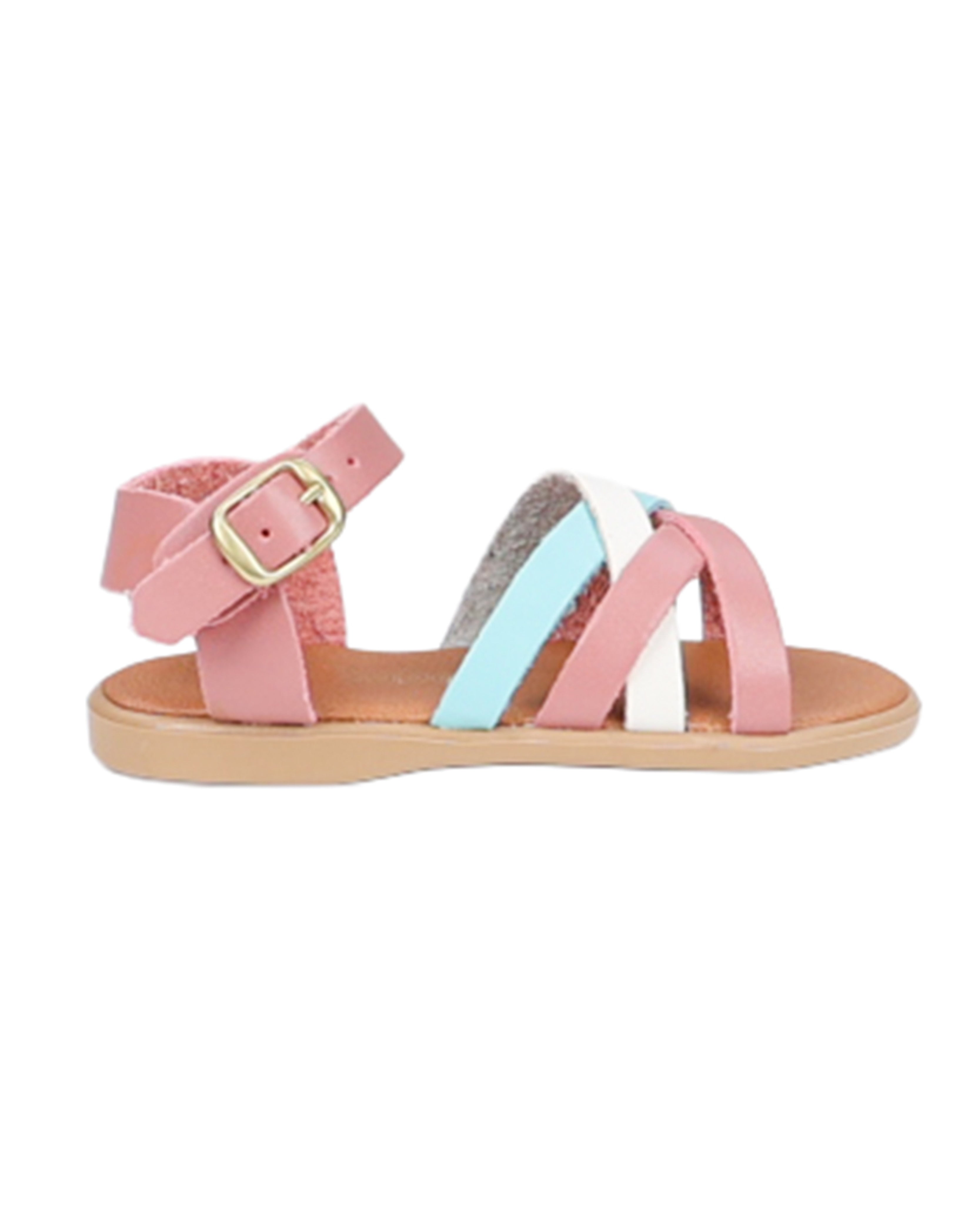 Girls Strappy Multi Colour Ankle Strap Sandal