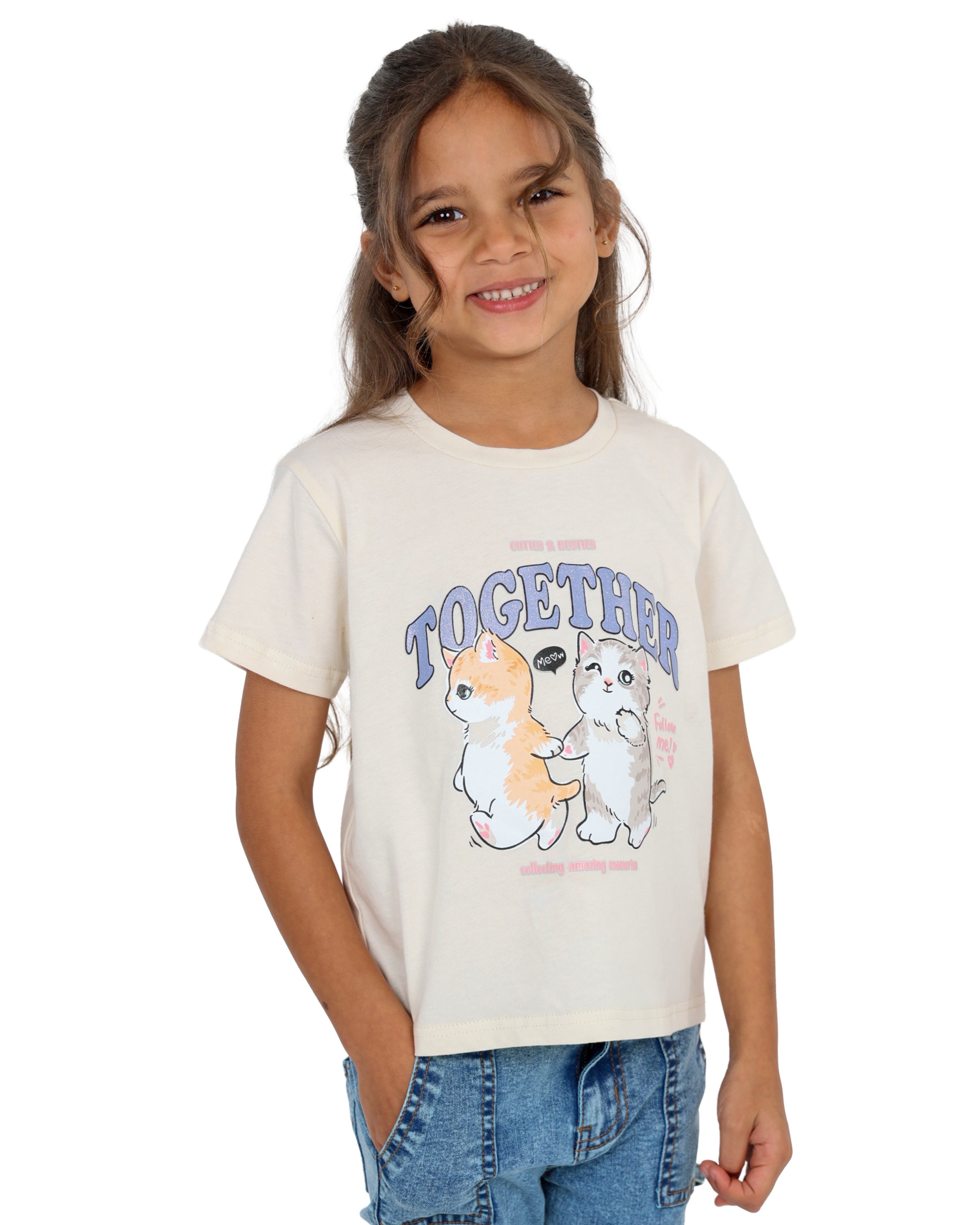 Short Sleeve Kitten Besties T-Shirt