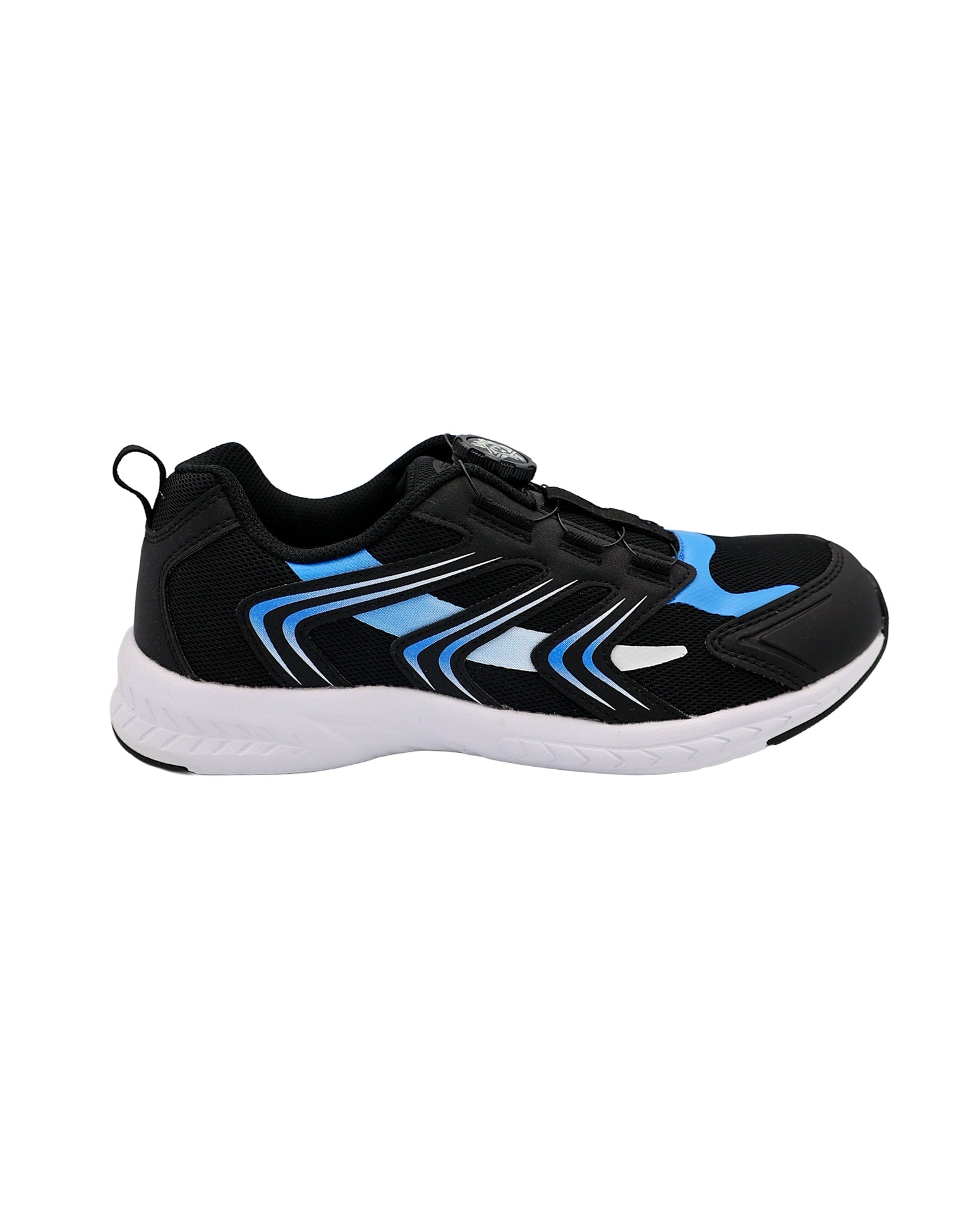 Boys Black & Blue Mesh Trainers