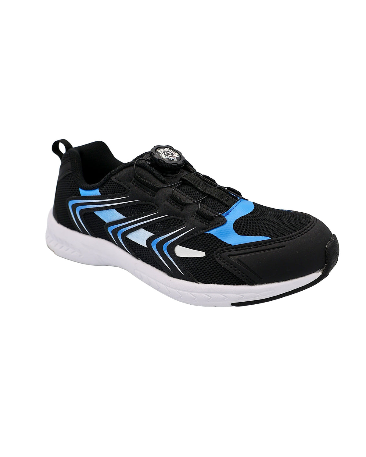 Boys Black & Blue Mesh Trainers