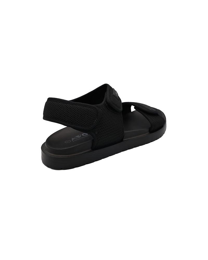 Black AWOL Comfort Velcro Sandals