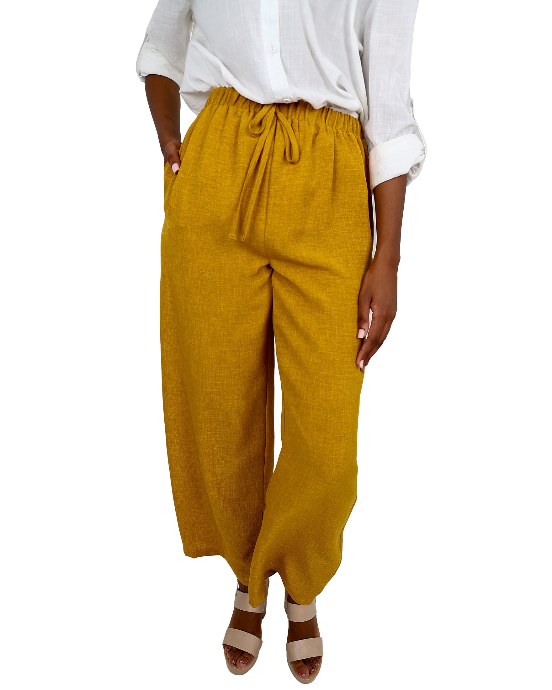 Elasticated Wide Leg Pants