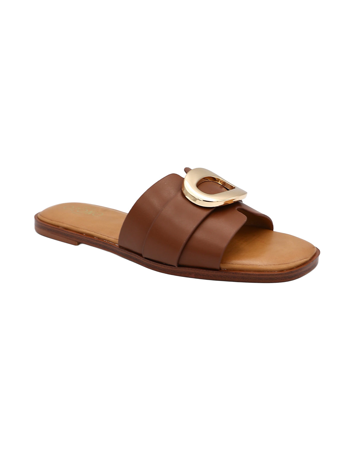 Brown Trim Detail H-Band Sandal