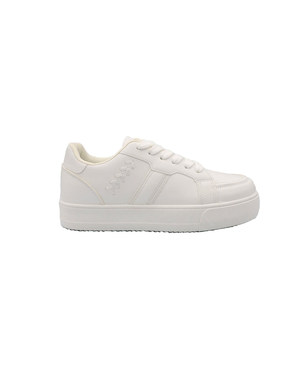 Side Stitch Detail Wide Lace Sneaker