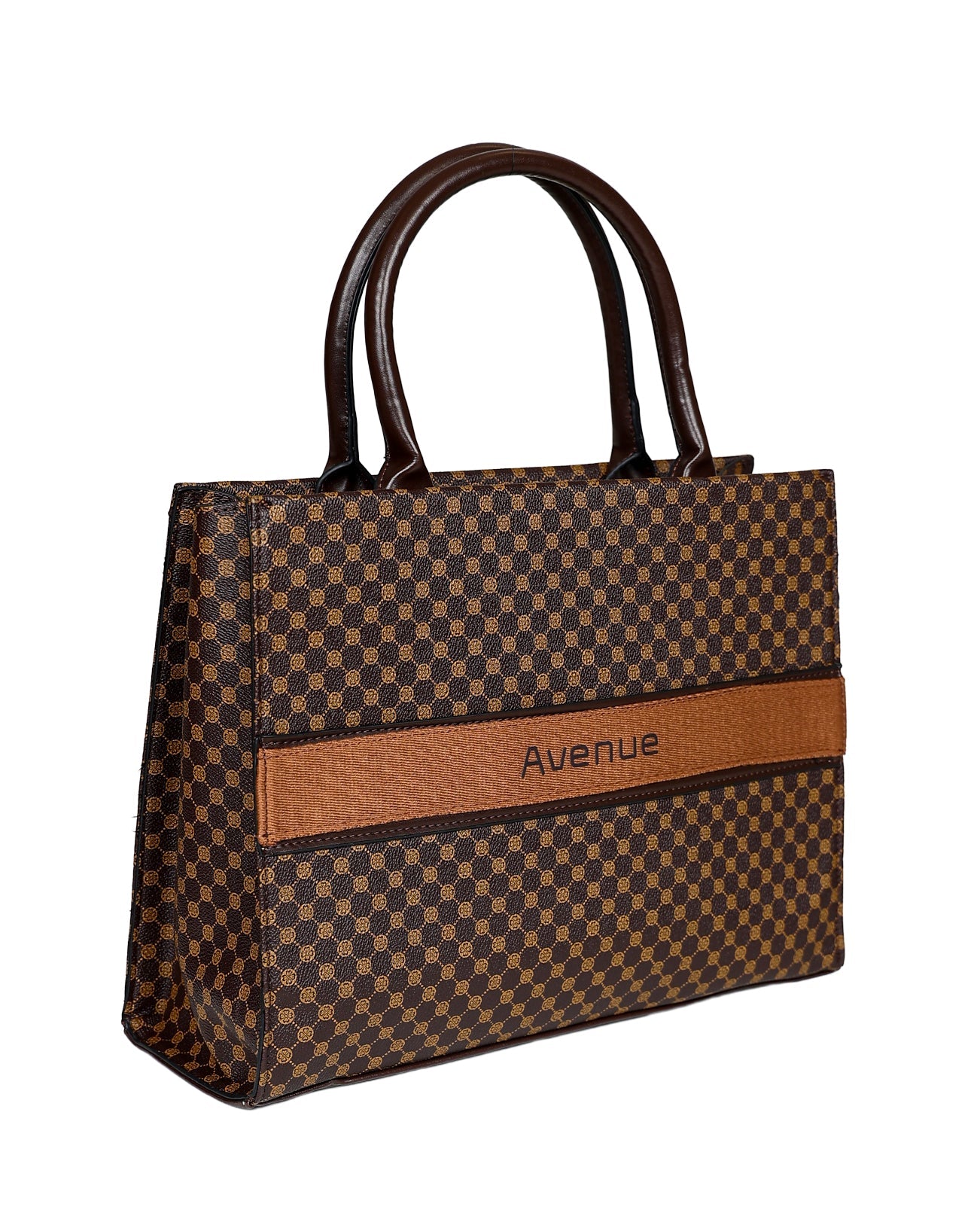 Brown Avenue Geometric Shopper Bag