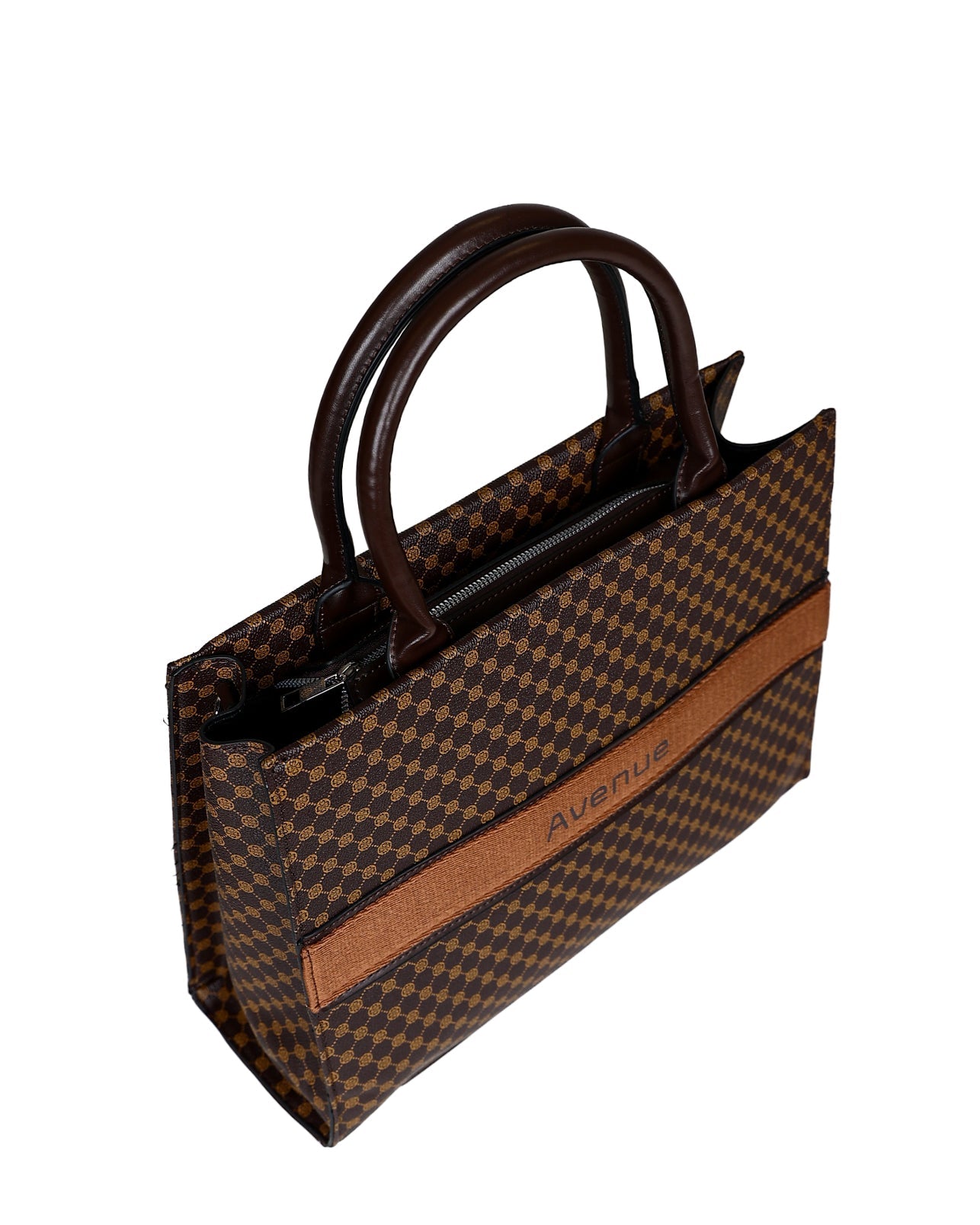Brown Avenue Geometric Shopper Bag