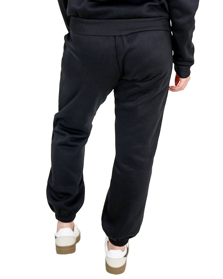 Daisy Embroidered Black Sweatshirt