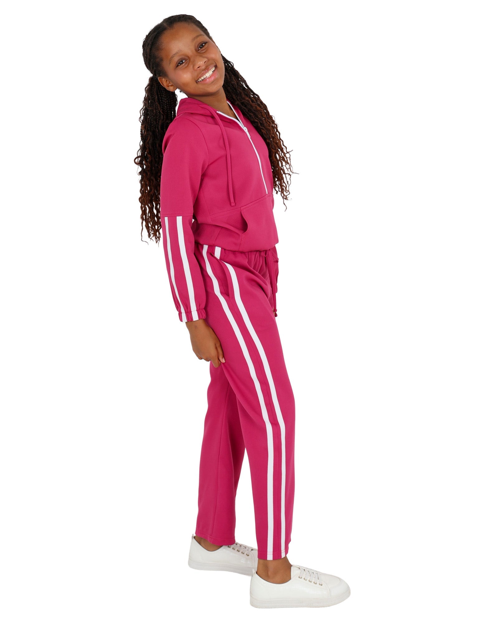 Contrast Taped Wide Leg Active Pants