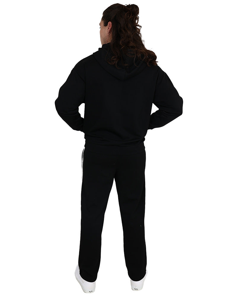Black Zip Up Scuba Hoodie
