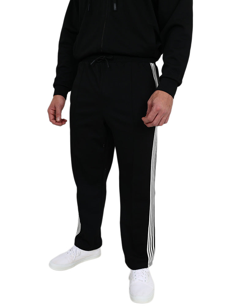 Black Taped Straight Leg Active Pant