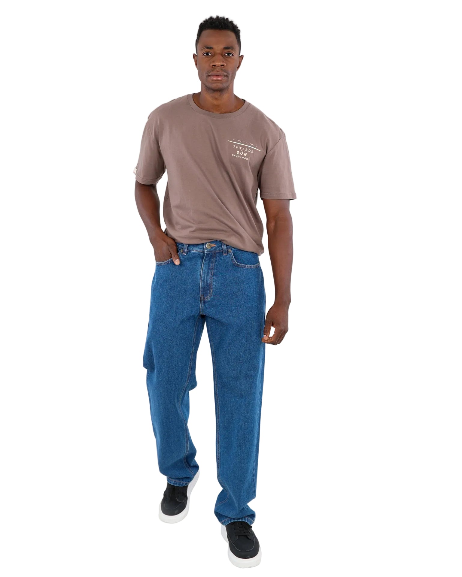 Okavango Regular Fit Medium Indigo Denim Jeans