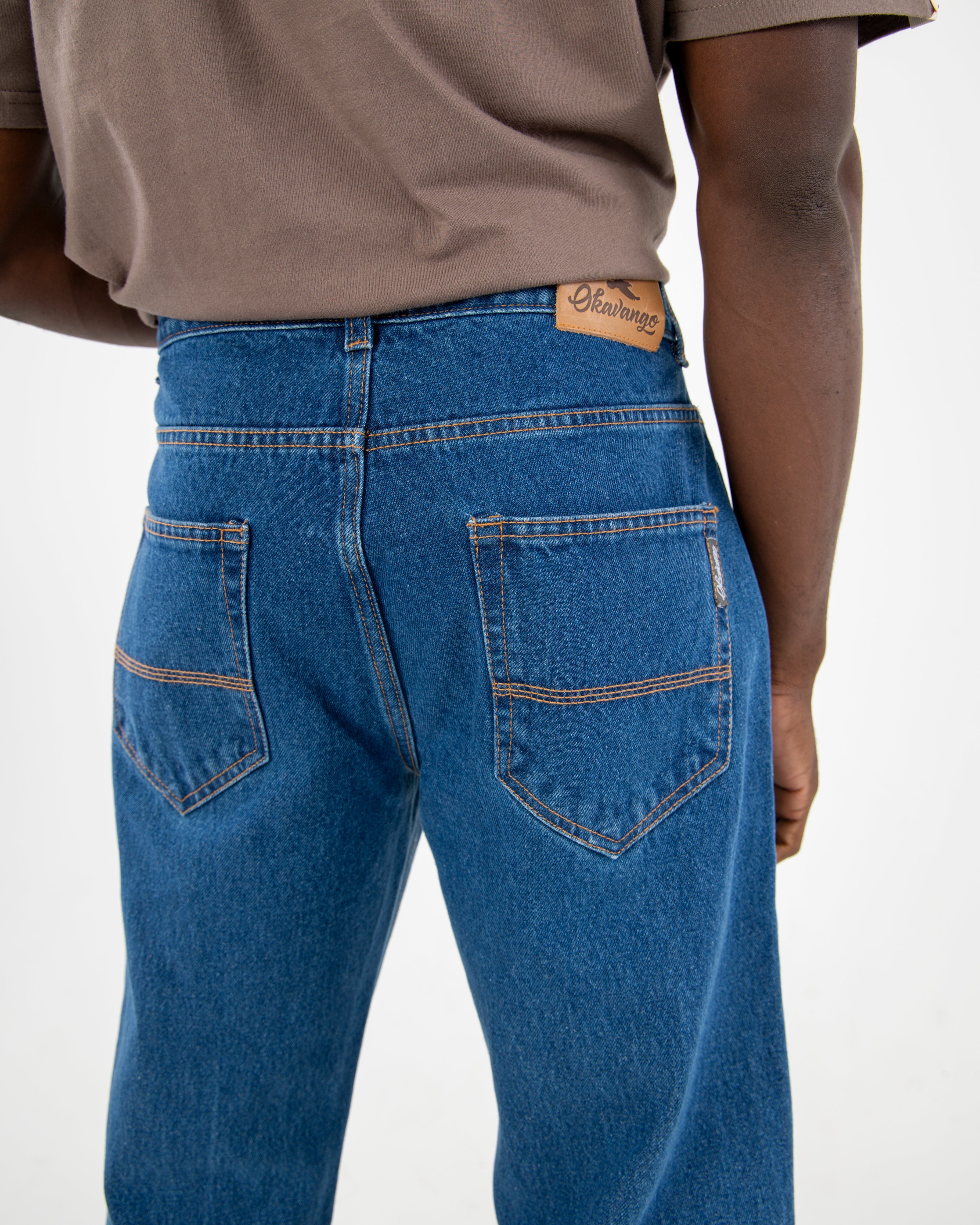 Okavango Regular Fit Medium Indigo Denim Jeans