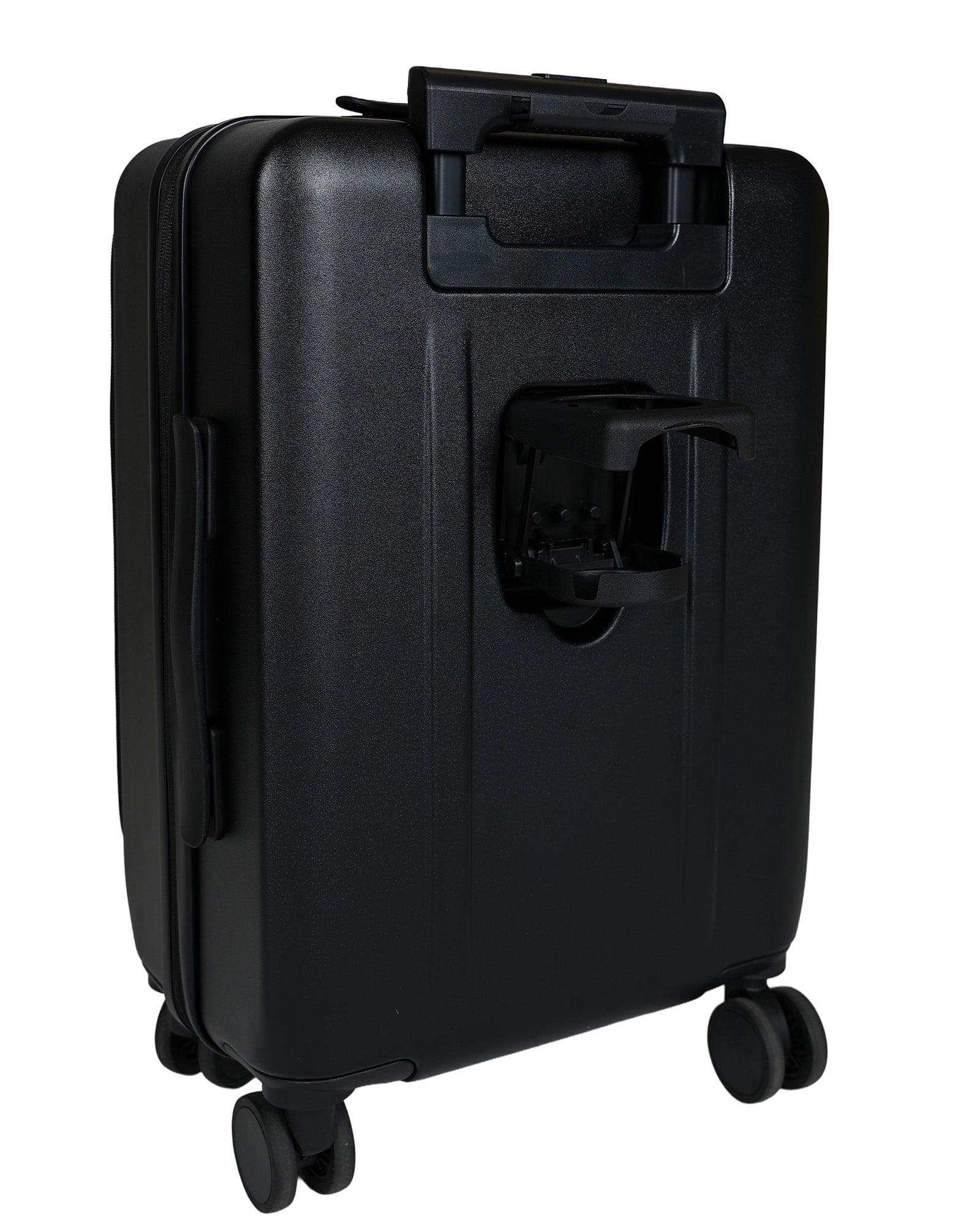 Black 50cm Trolley Laptop Carry-On Suitcase + Cup Holder