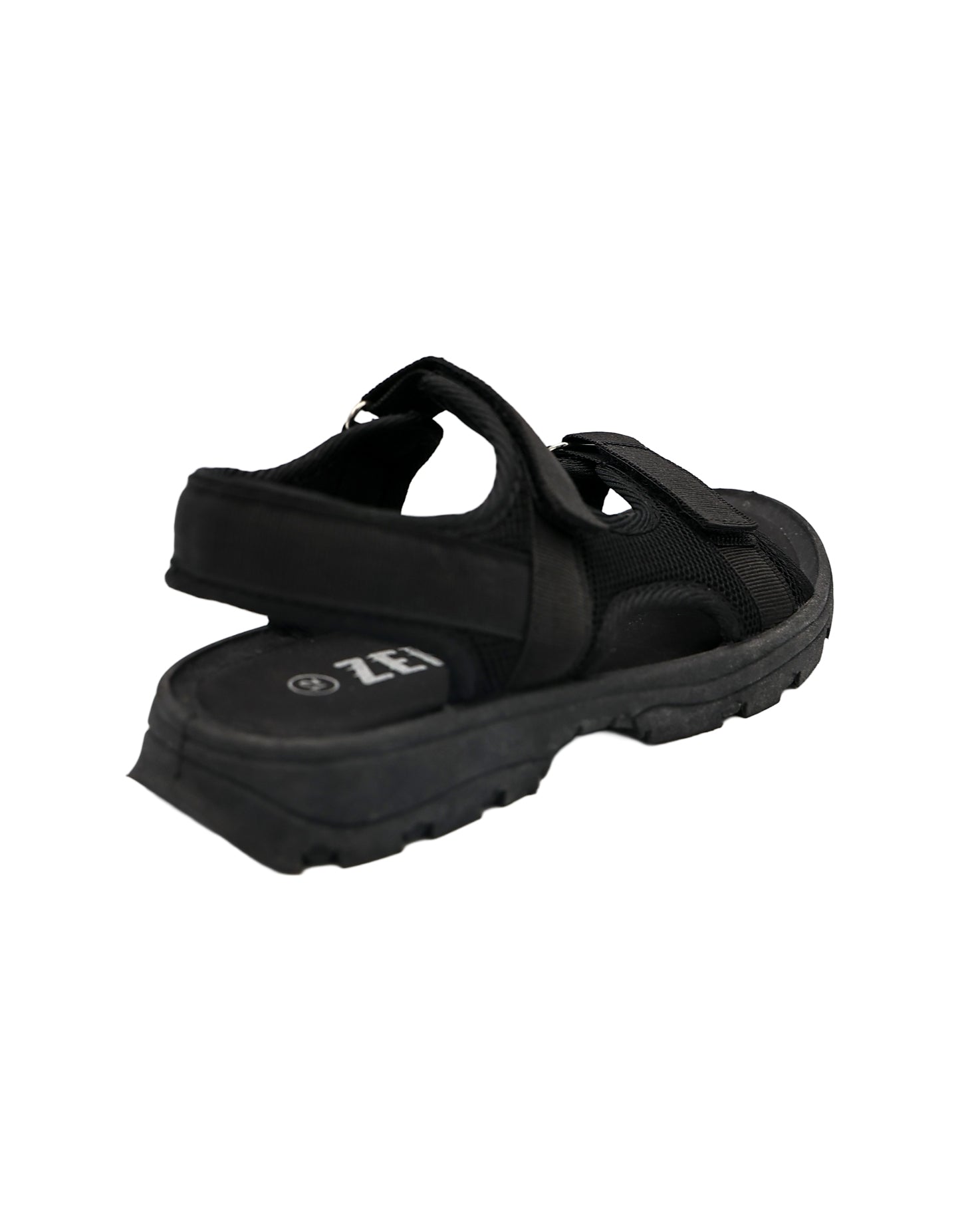 Boys Black Velcro Open Toe Adventure Sandal