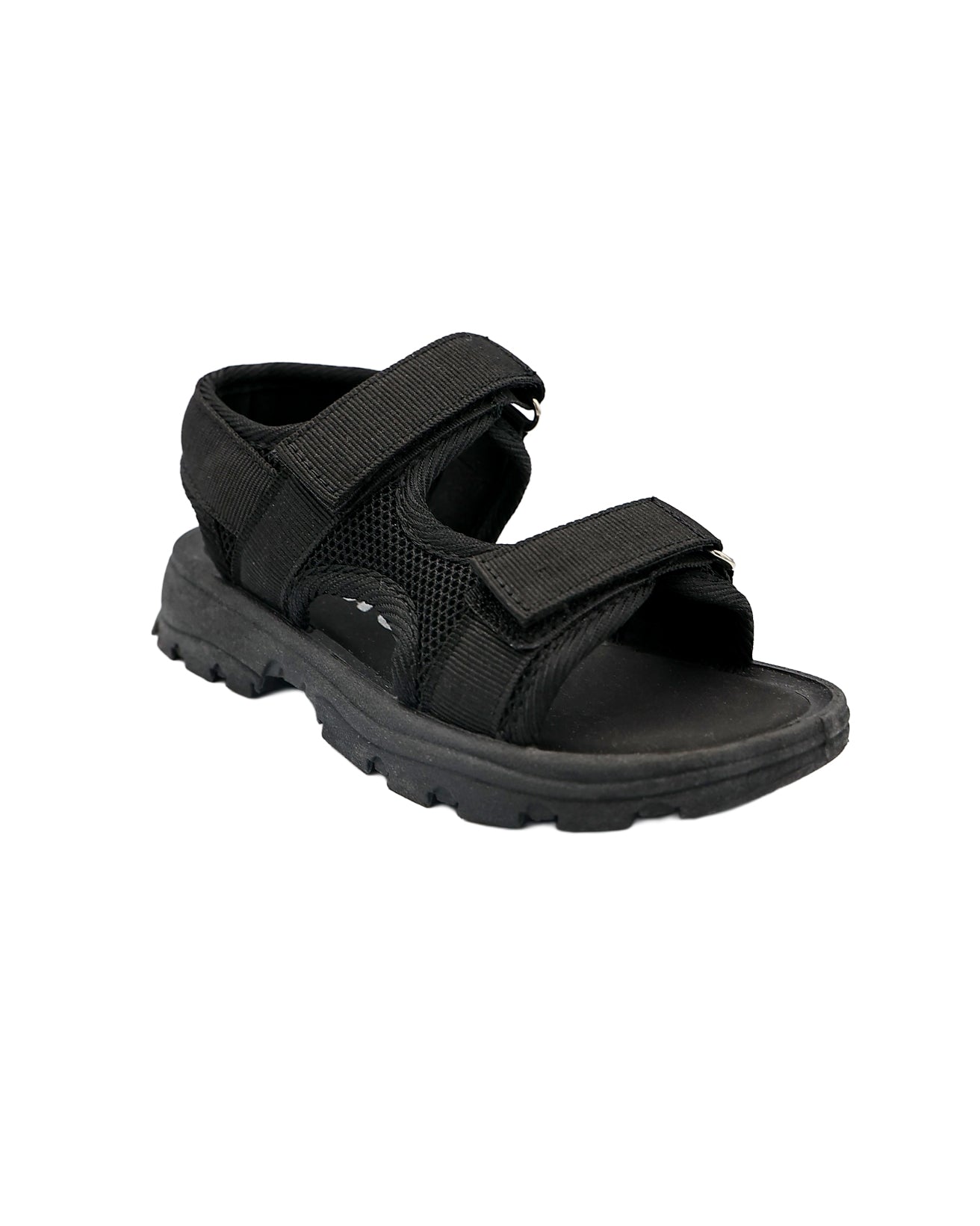 Boys Black Velcro Open Toe Adventure Sandal