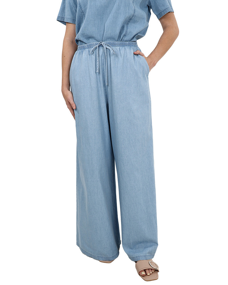 Denim Co-Ord Wide Leg Pants