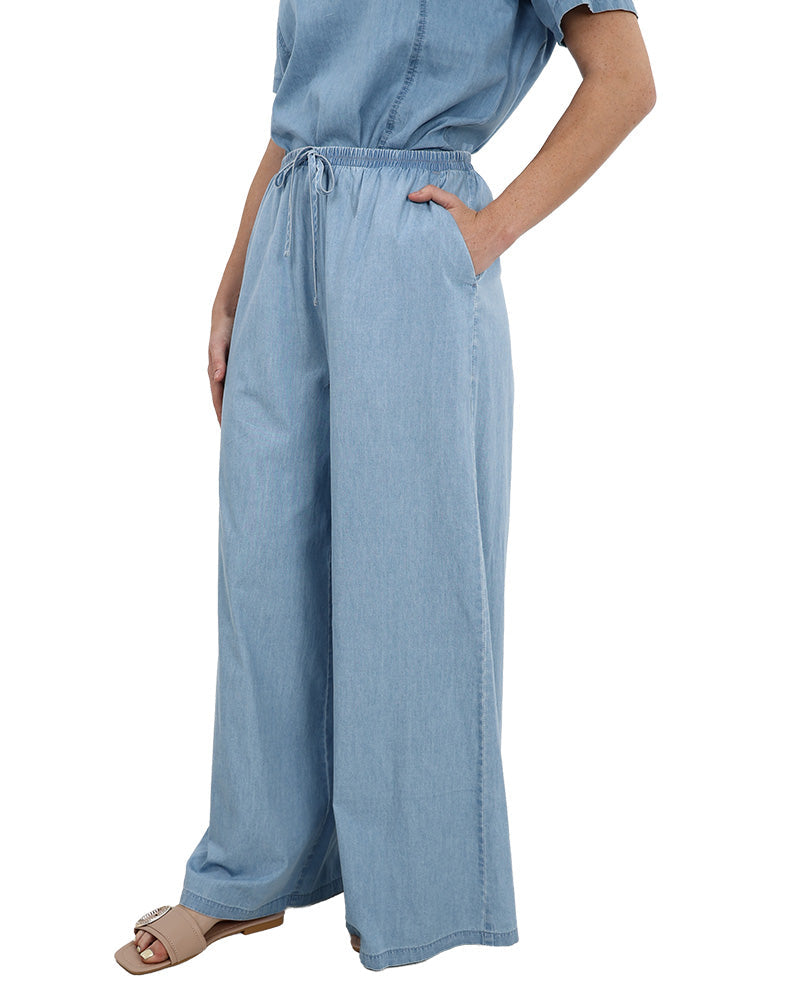 Denim Co-Ord Wide Leg Pants