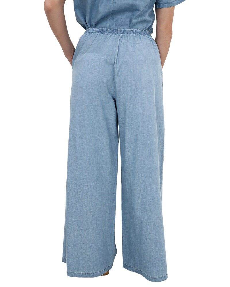Denim Co-Ord Wide Leg Pants