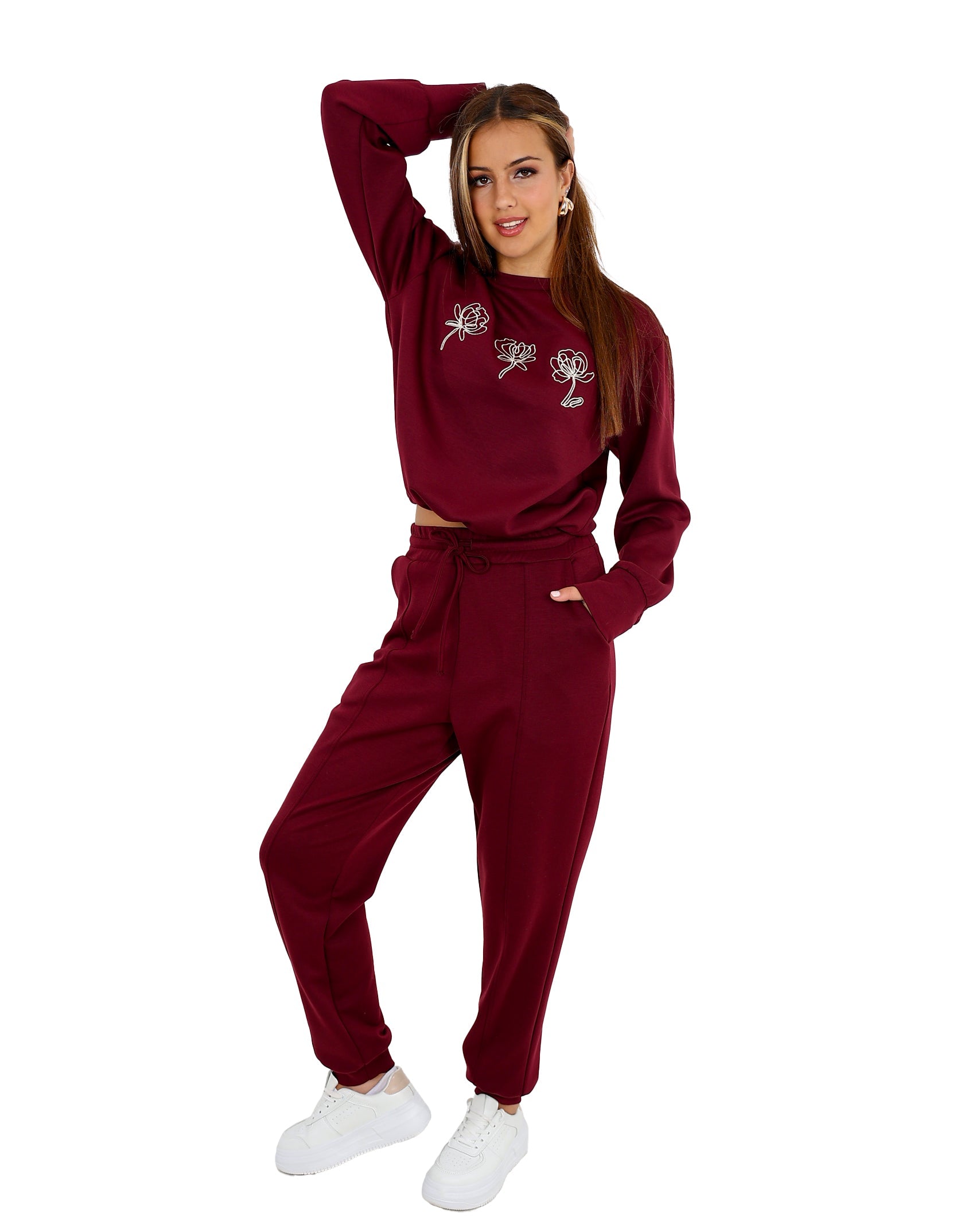 Burgundy Co-Ord Sweater
