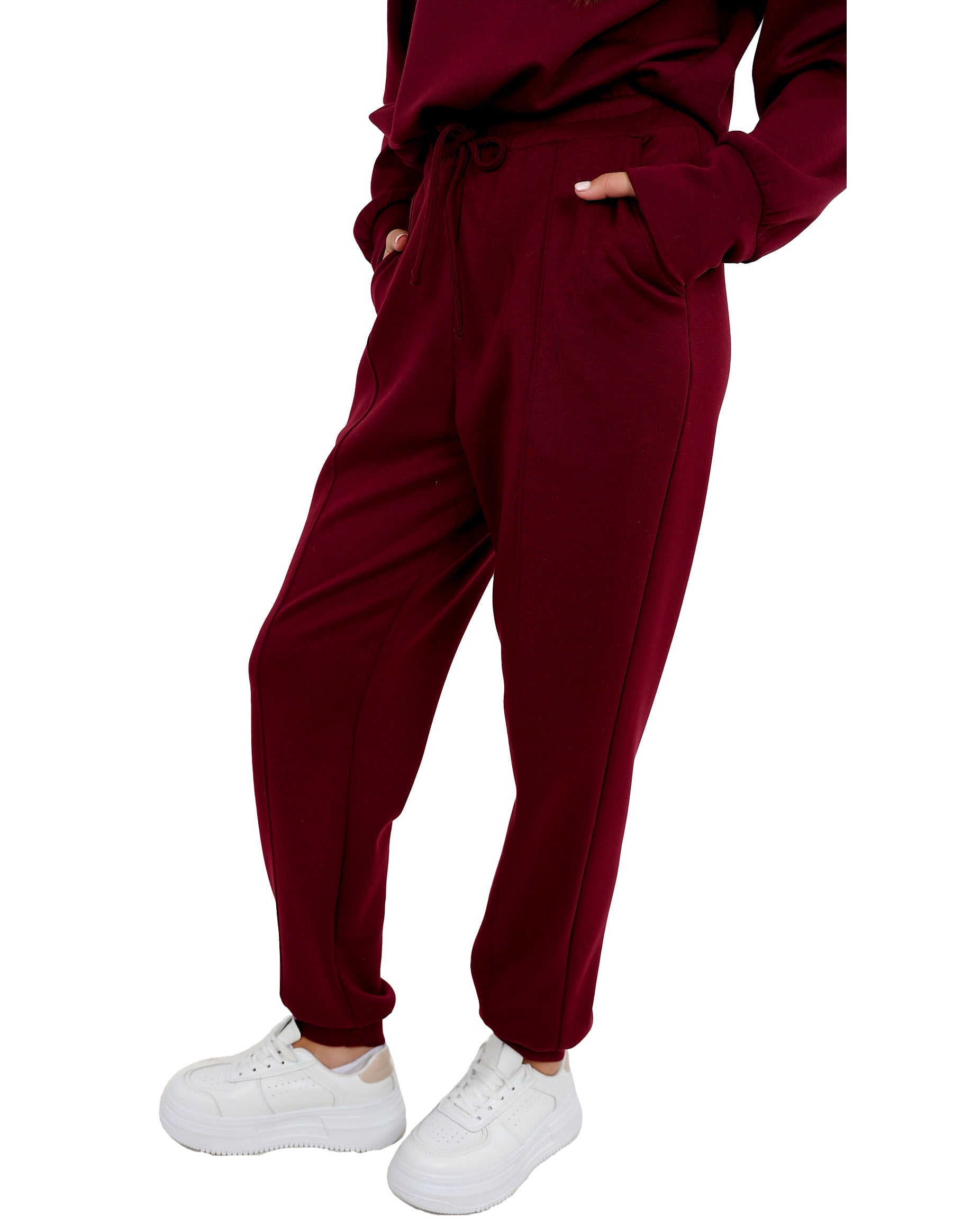 Burgundy Co-Ord Scuba Joggers