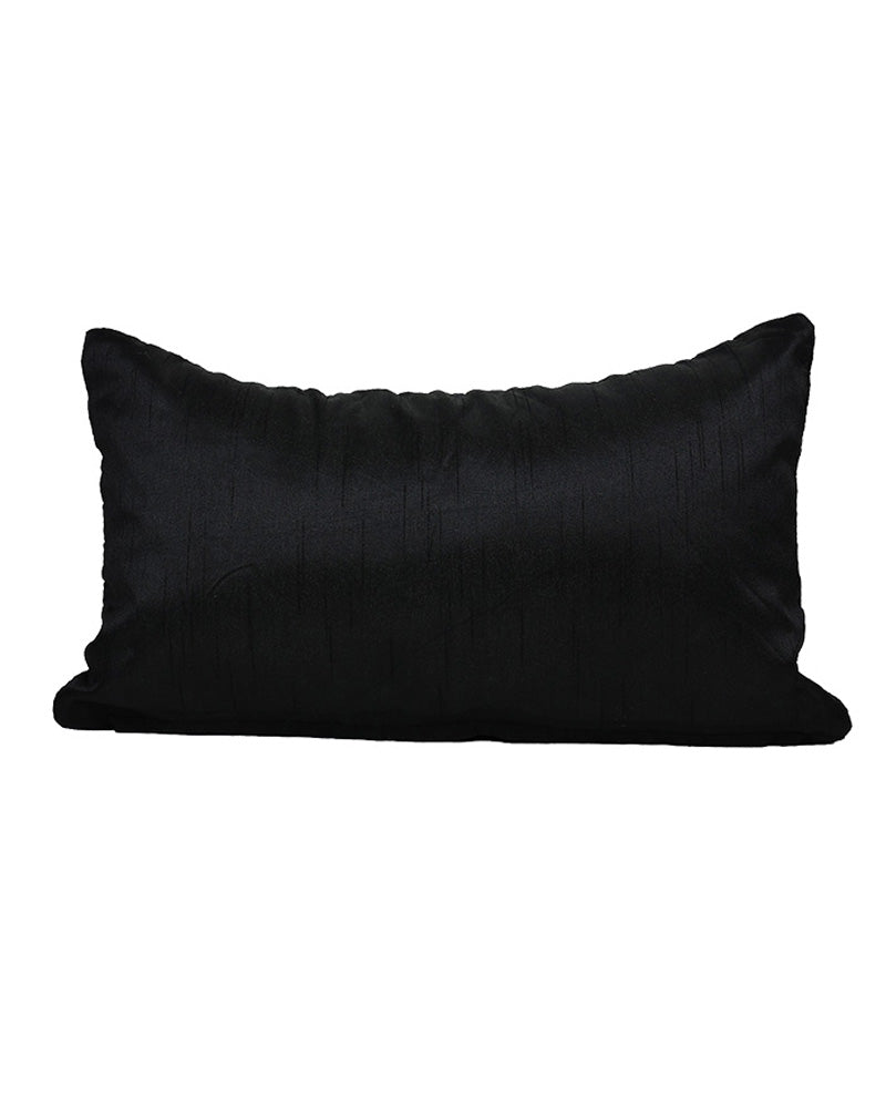 Black "Snug" Woven Scatter Cushion