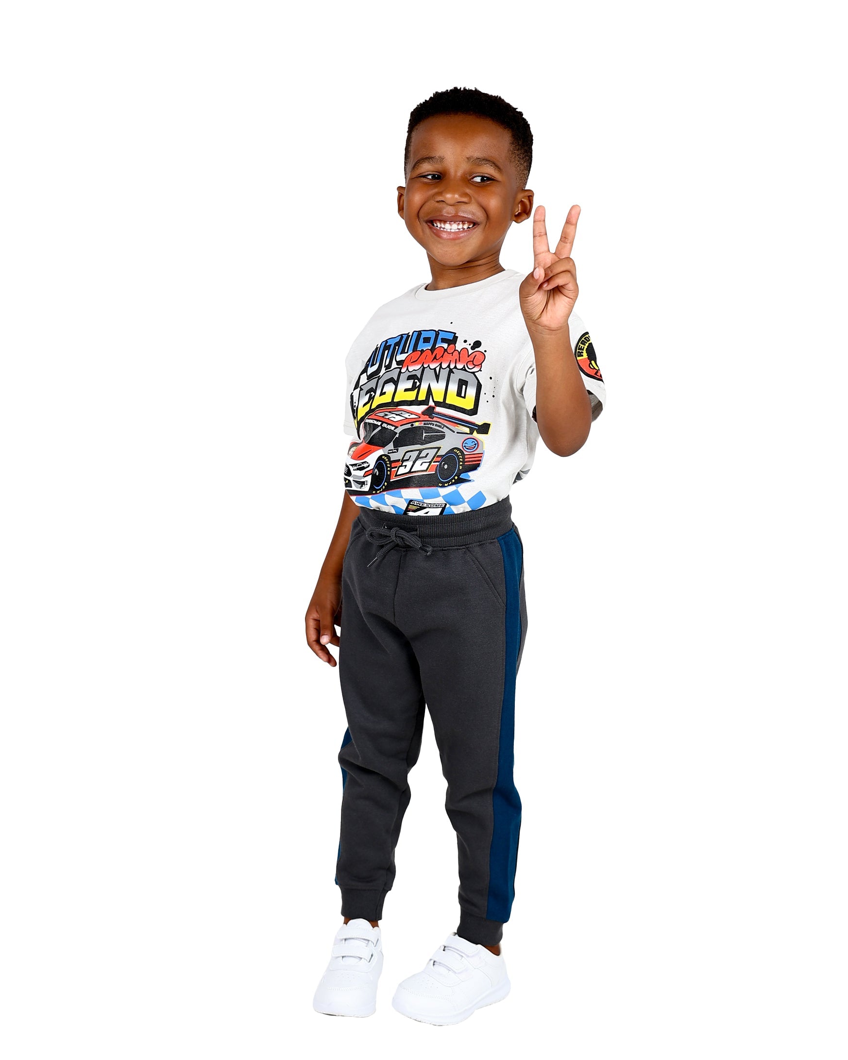2 pack Graphic Print California Racing Track Pants