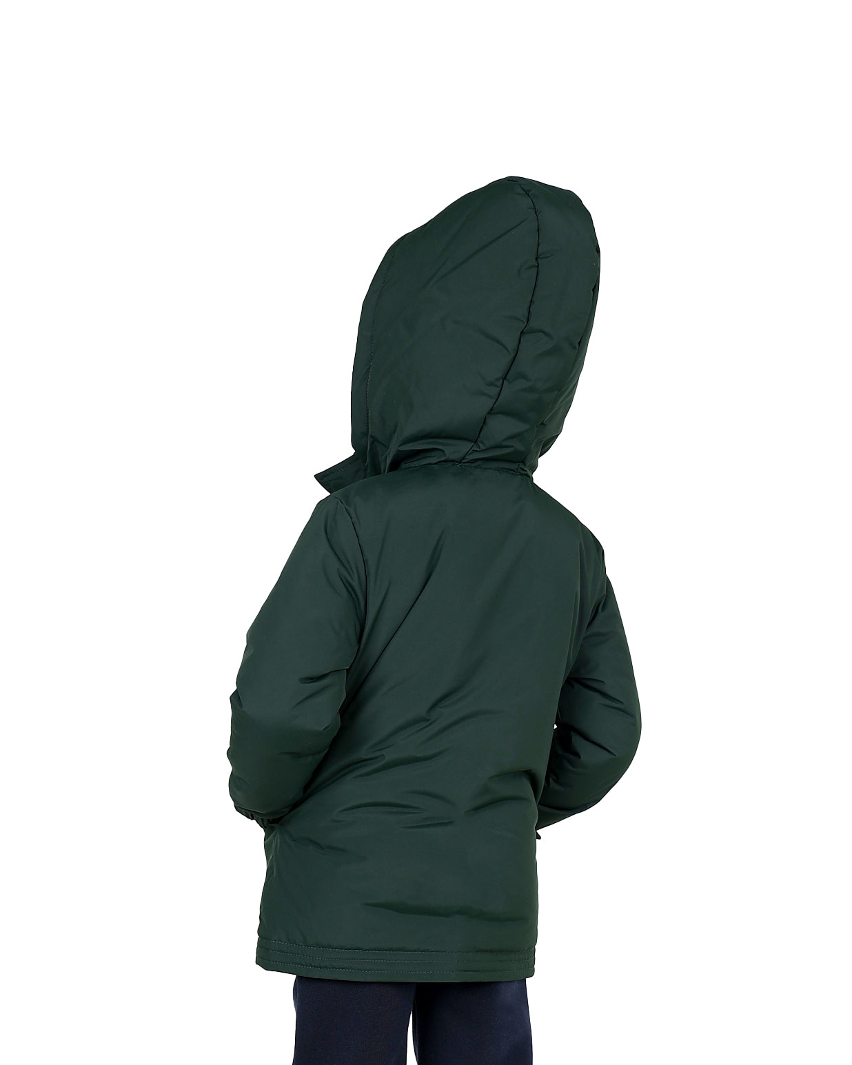 Dark Green Hooded Parka Jacket