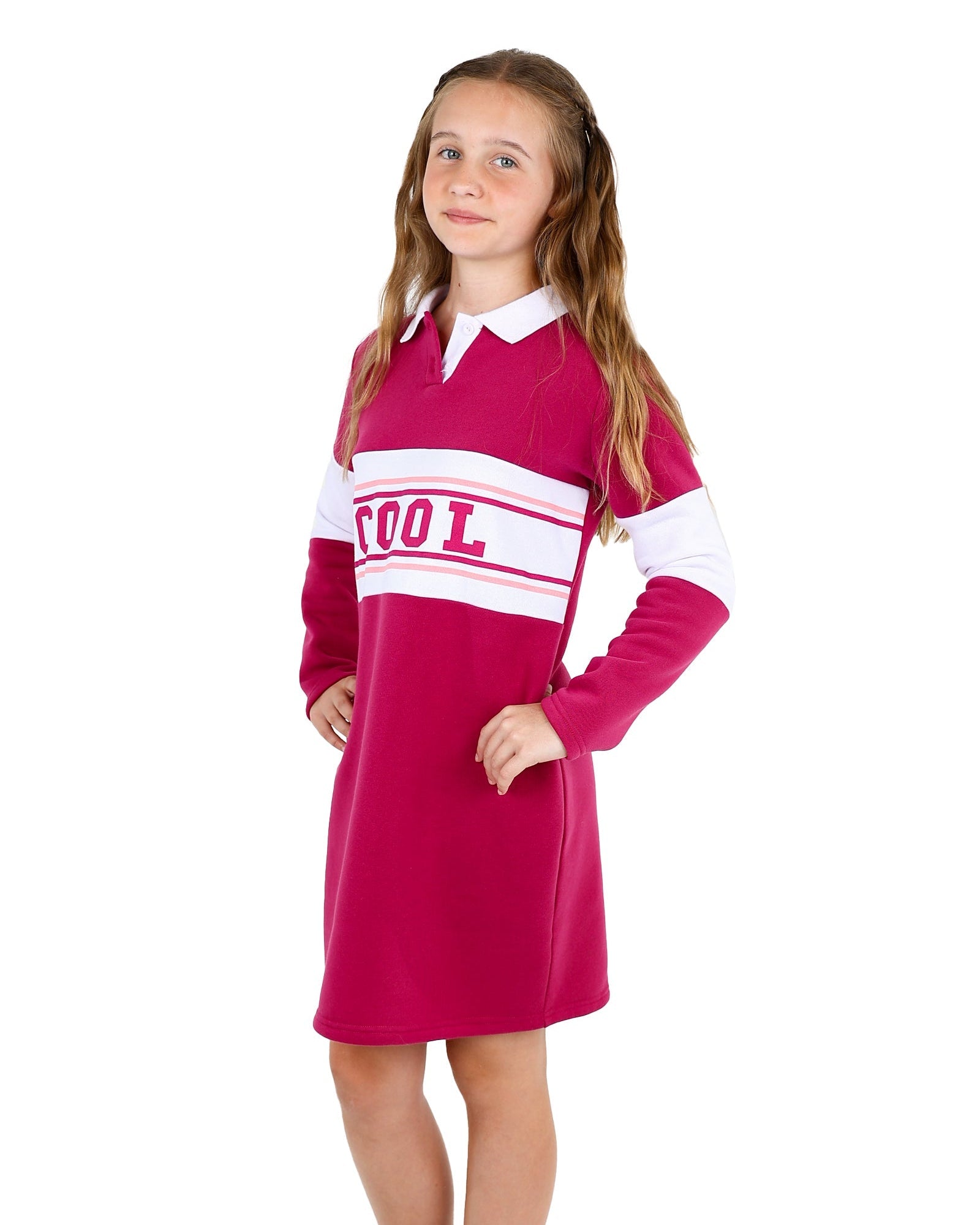 Colour Block Long Sleeve Dress