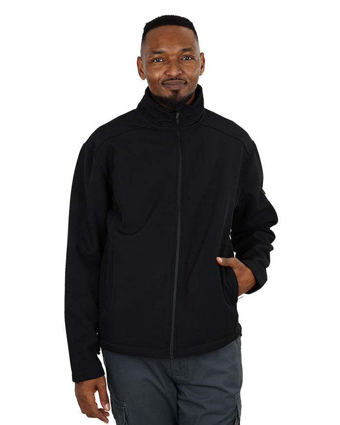 Black Softshell Bonded Fleece Lined Jacket